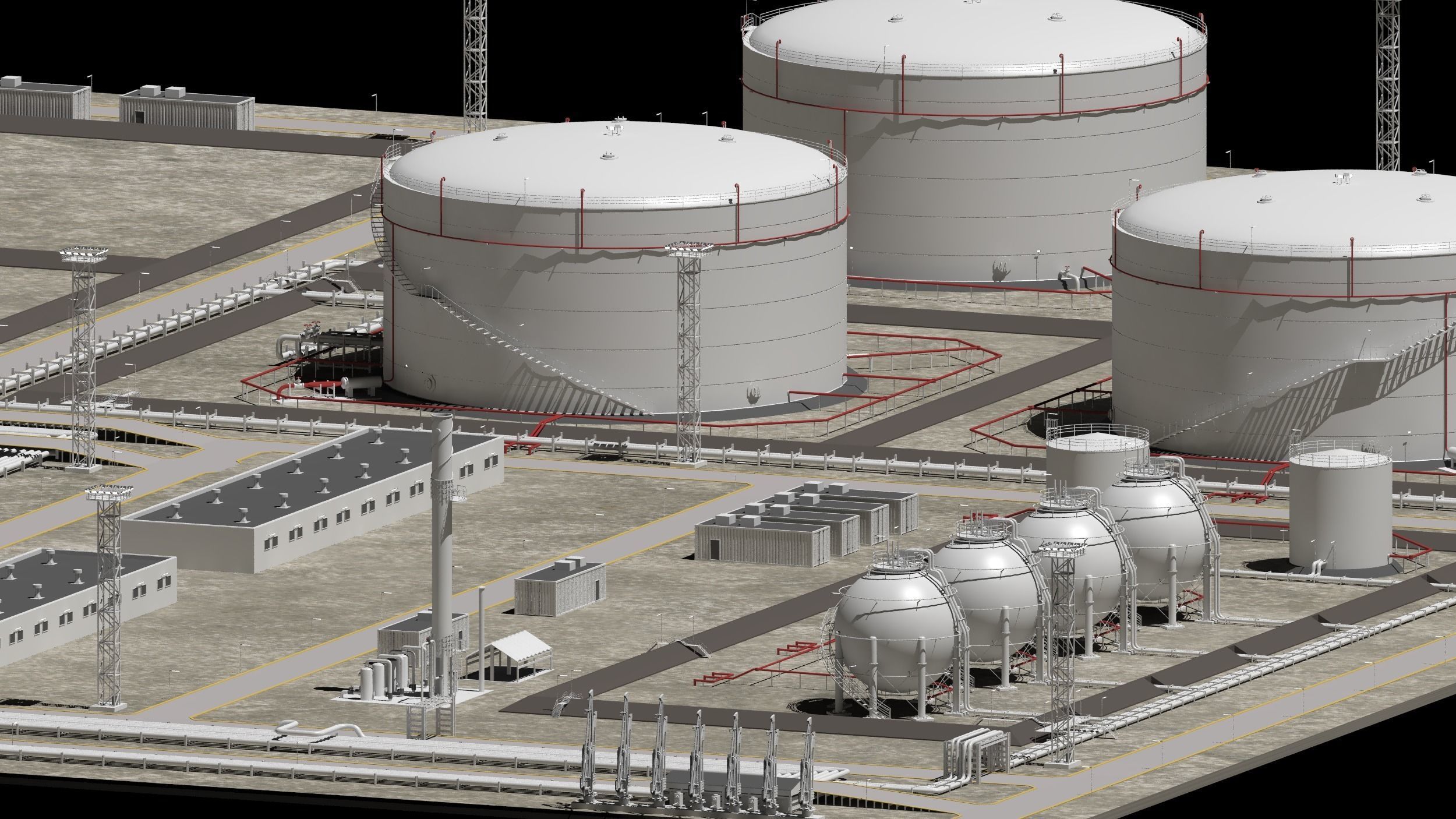 oil storage facility  3D model_20