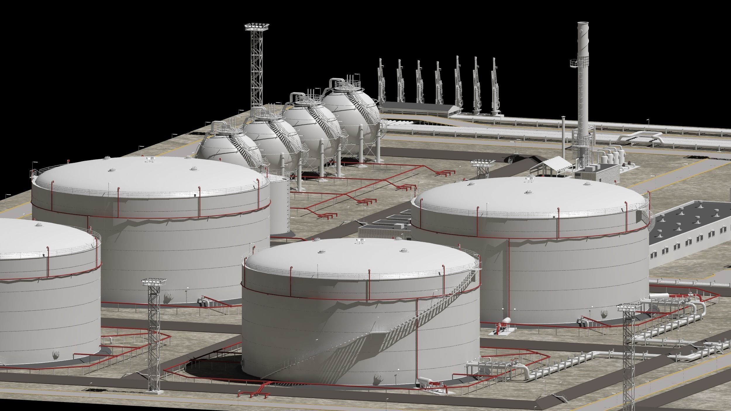 oil storage facility  3D model_6