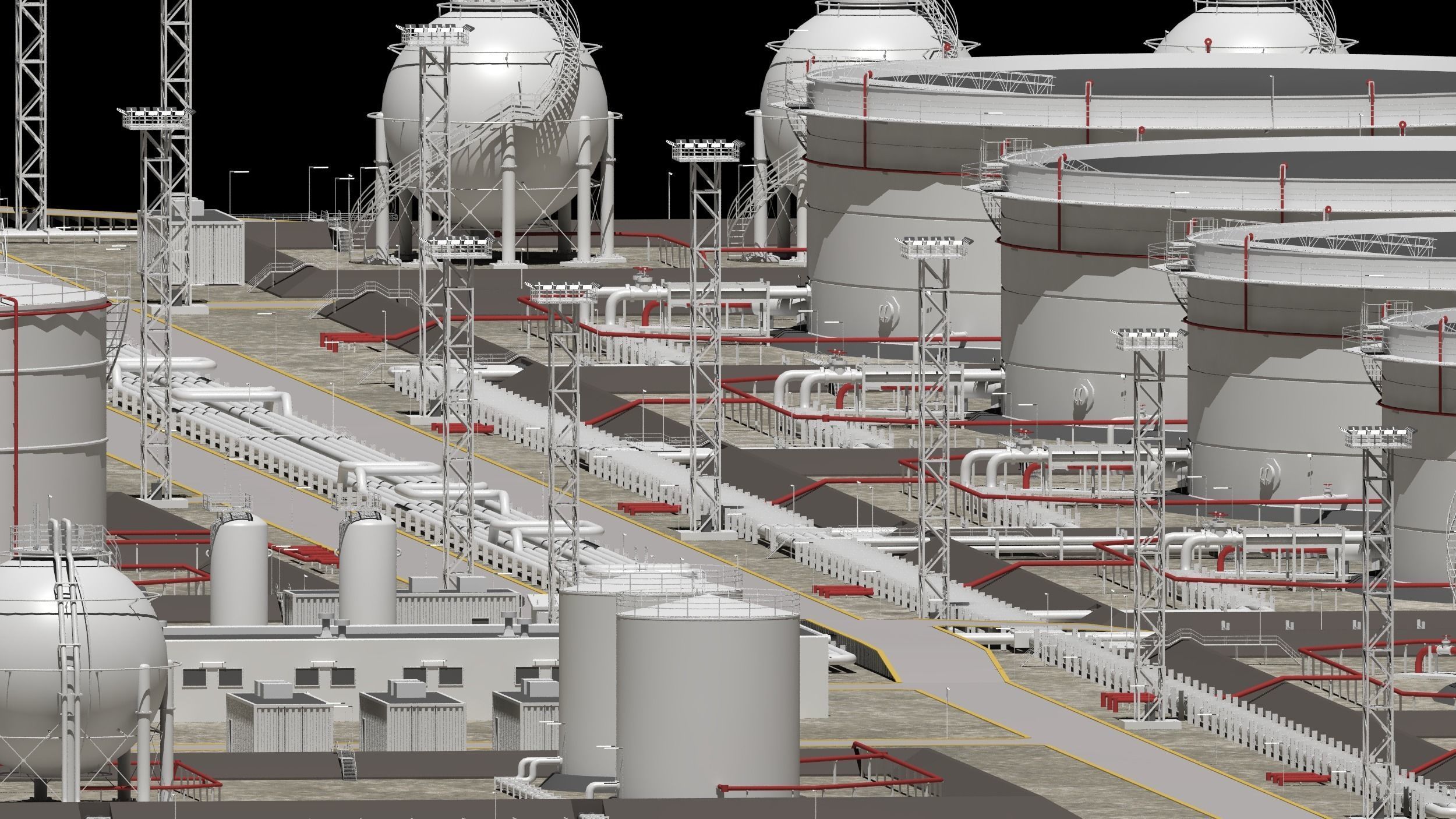 oil storage facility  3D model_24
