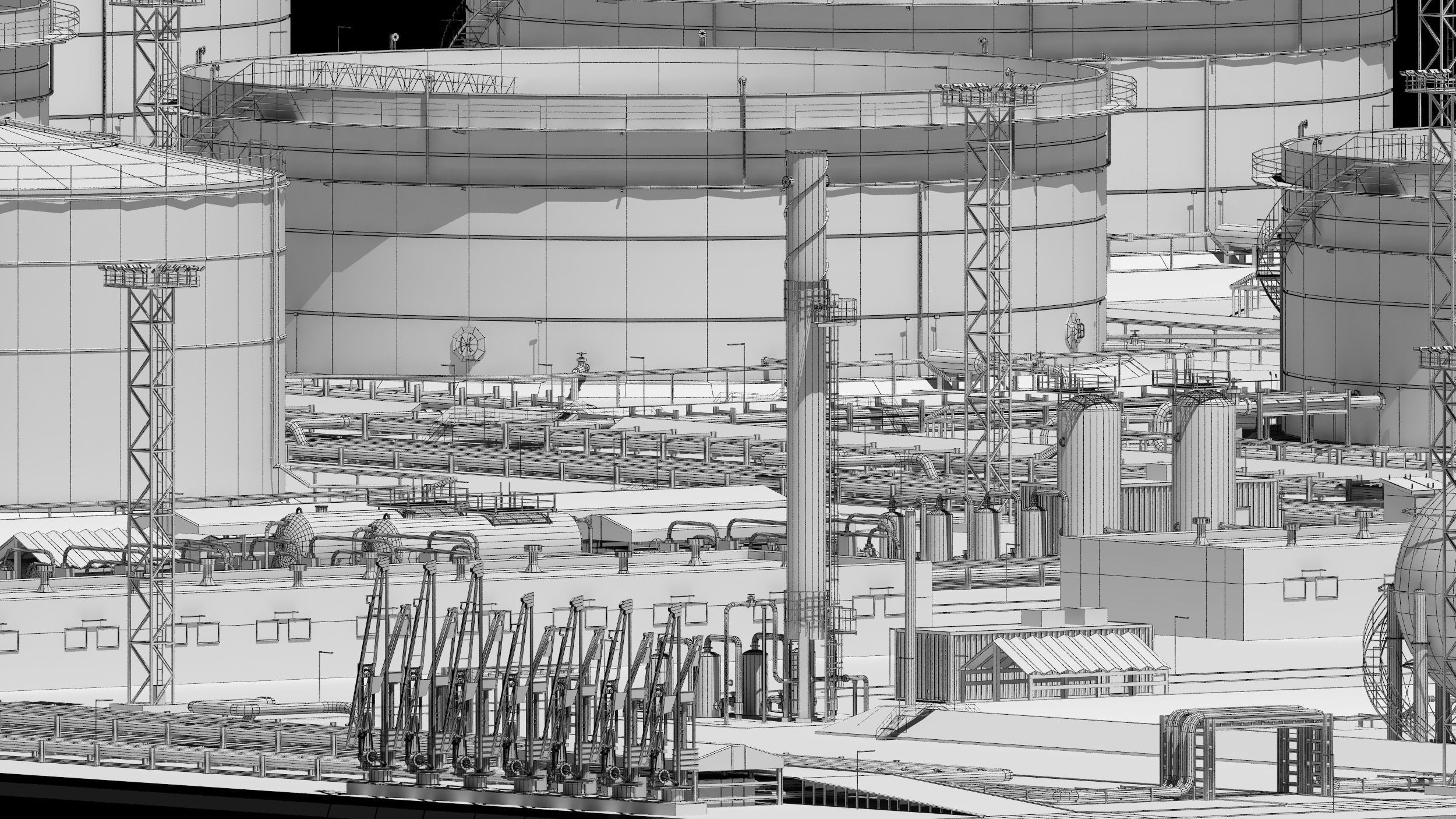 oil storage facility  3D model_23