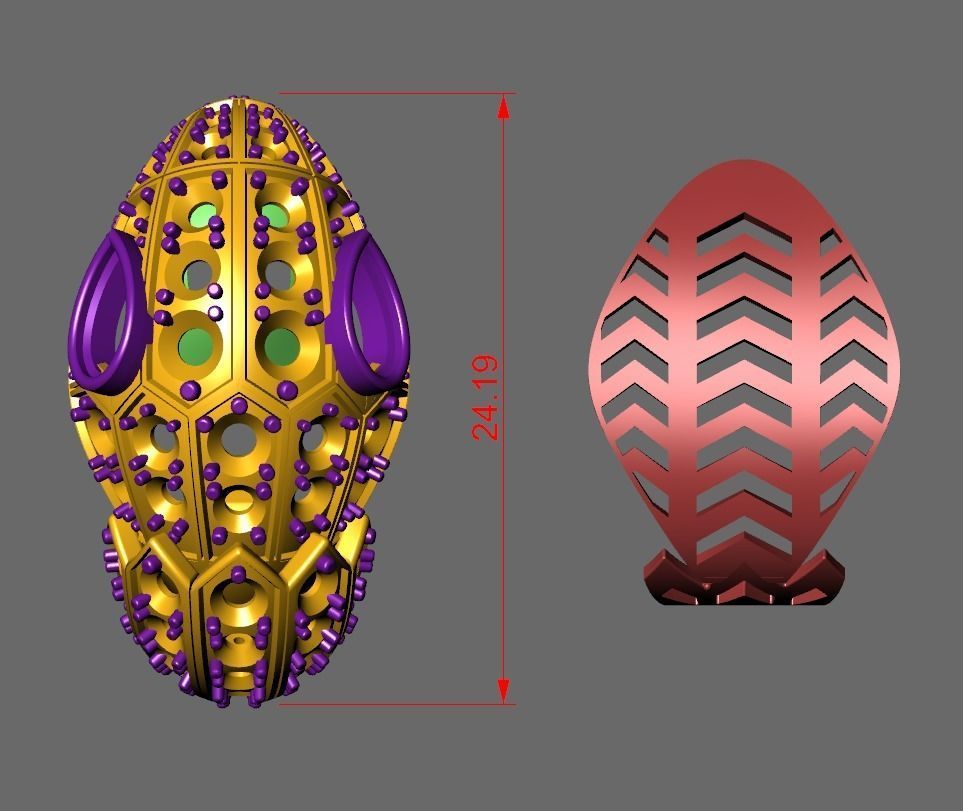 earring bvlgari 3D model_4