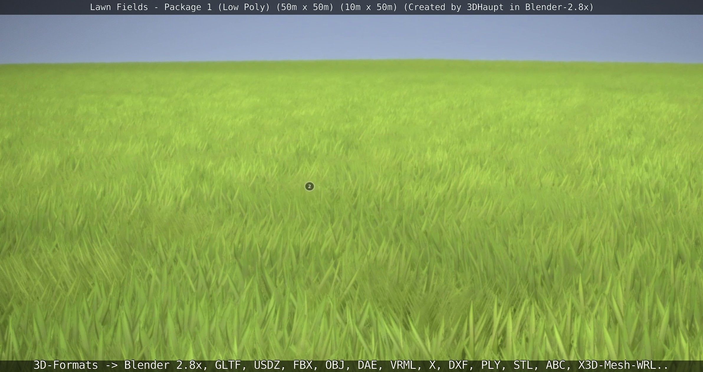 Low-Poly Lawn Fields - Package 1 Low-poly 3D model_75