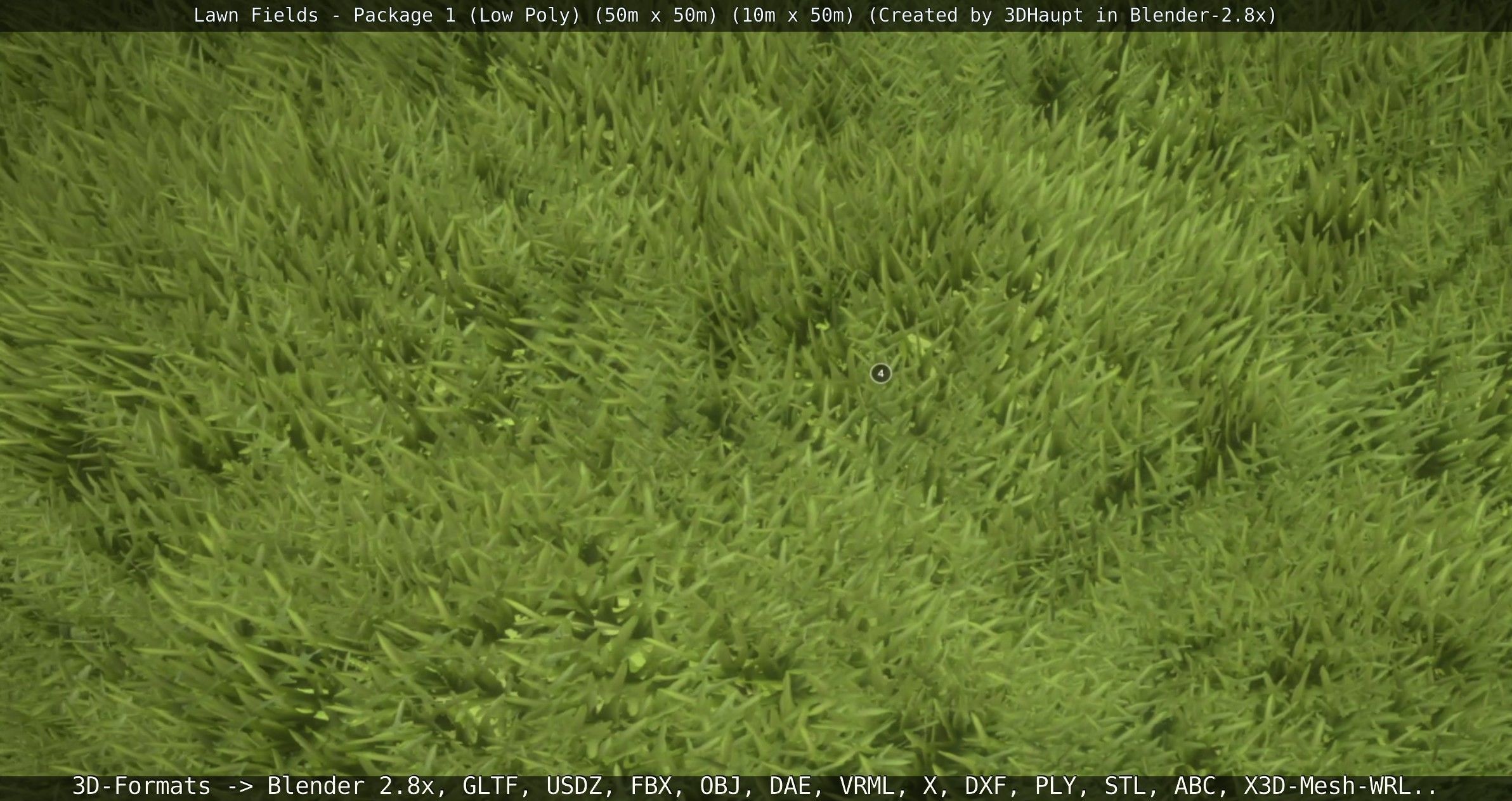 Low-Poly Lawn Fields - Package 1 Low-poly 3D model_29