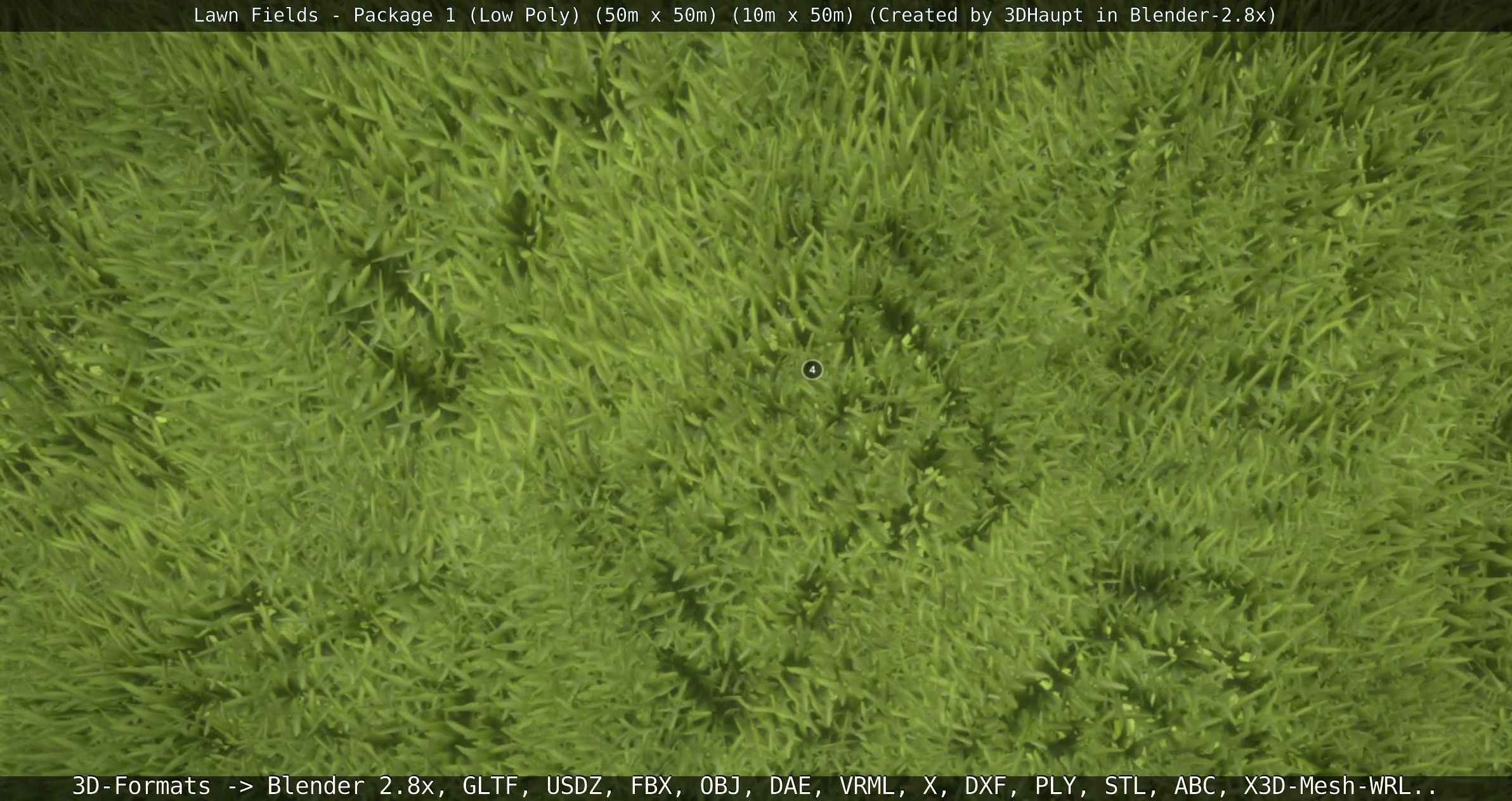 Low-Poly Lawn Fields - Package 1 Low-poly 3D model_65