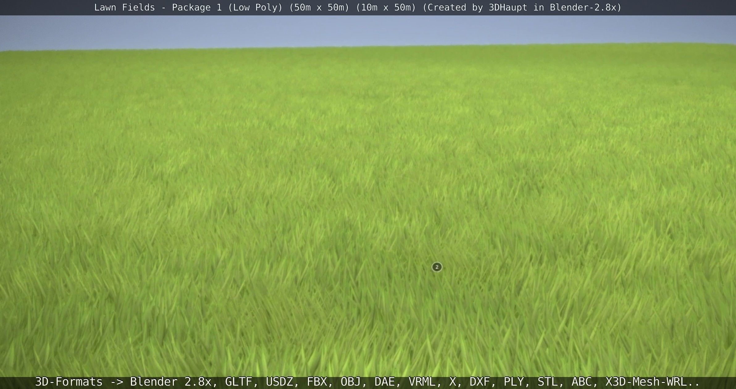 Low-Poly Lawn Fields - Package 1 Low-poly 3D model_76