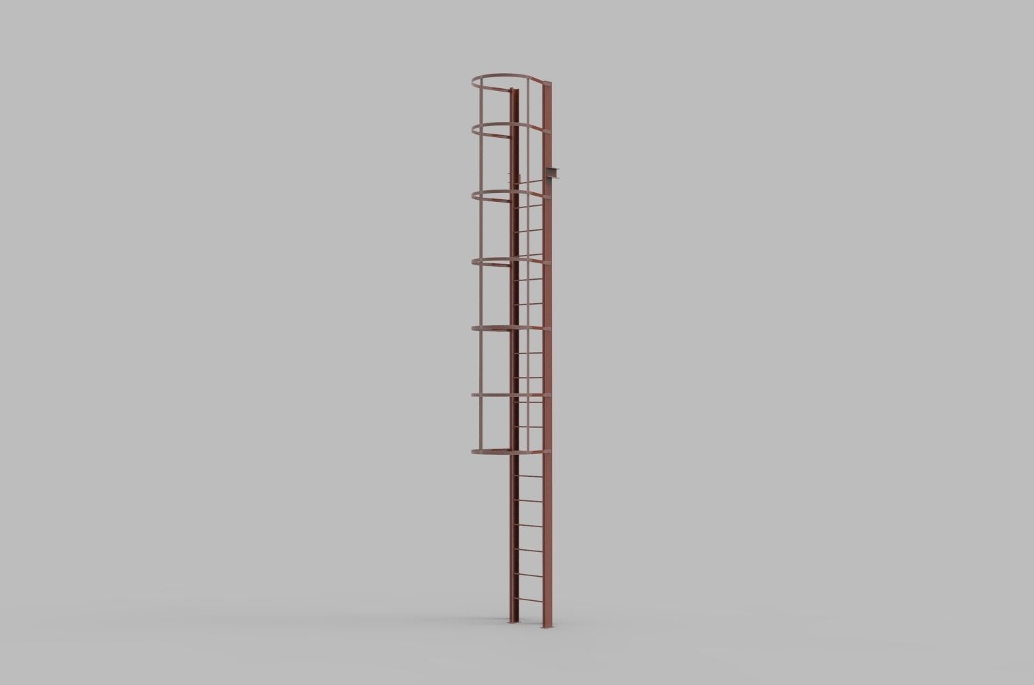 Fire ladders and platforms 3D model_11