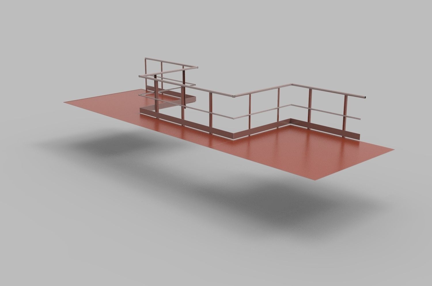 Fire ladders and platforms 3D model_10