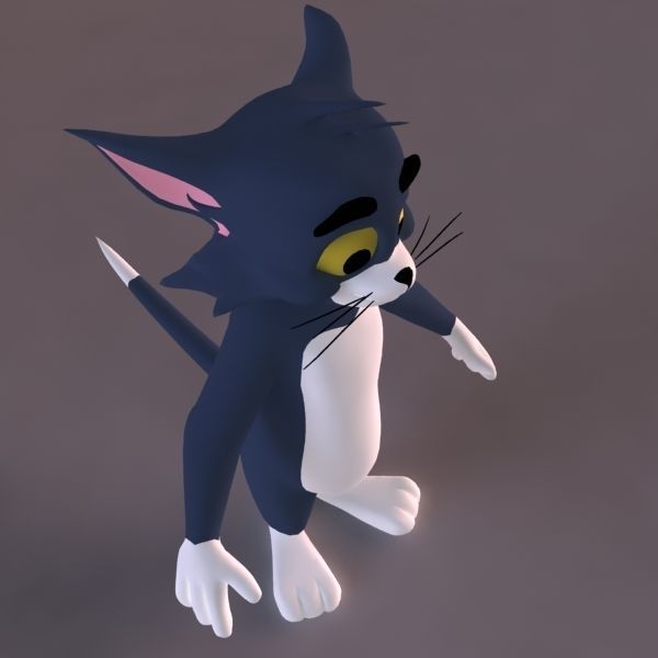 Tom 3D character Low-poly 3D model_4