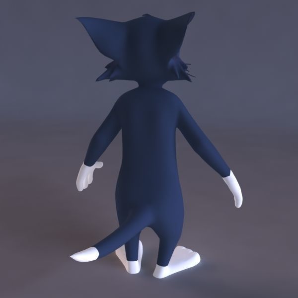 Tom 3D character Low-poly 3D model_2