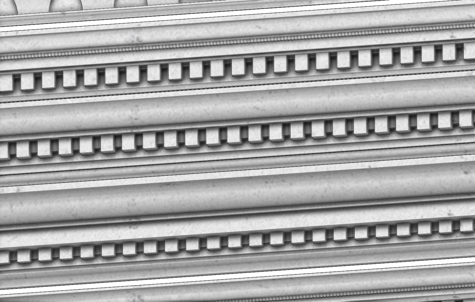 12 classical cornices and friezes for plaster and wood workings 3D ...
