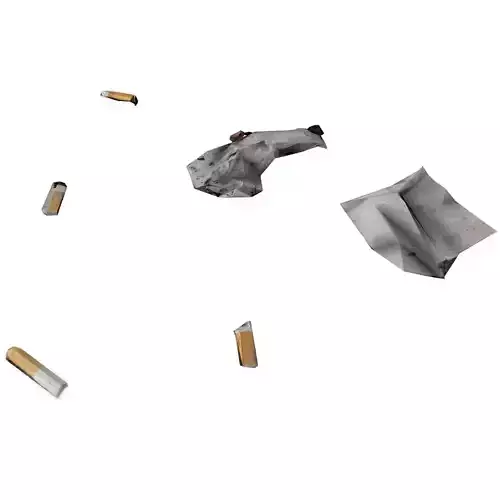 Street Trash Photoscan-Low Poly