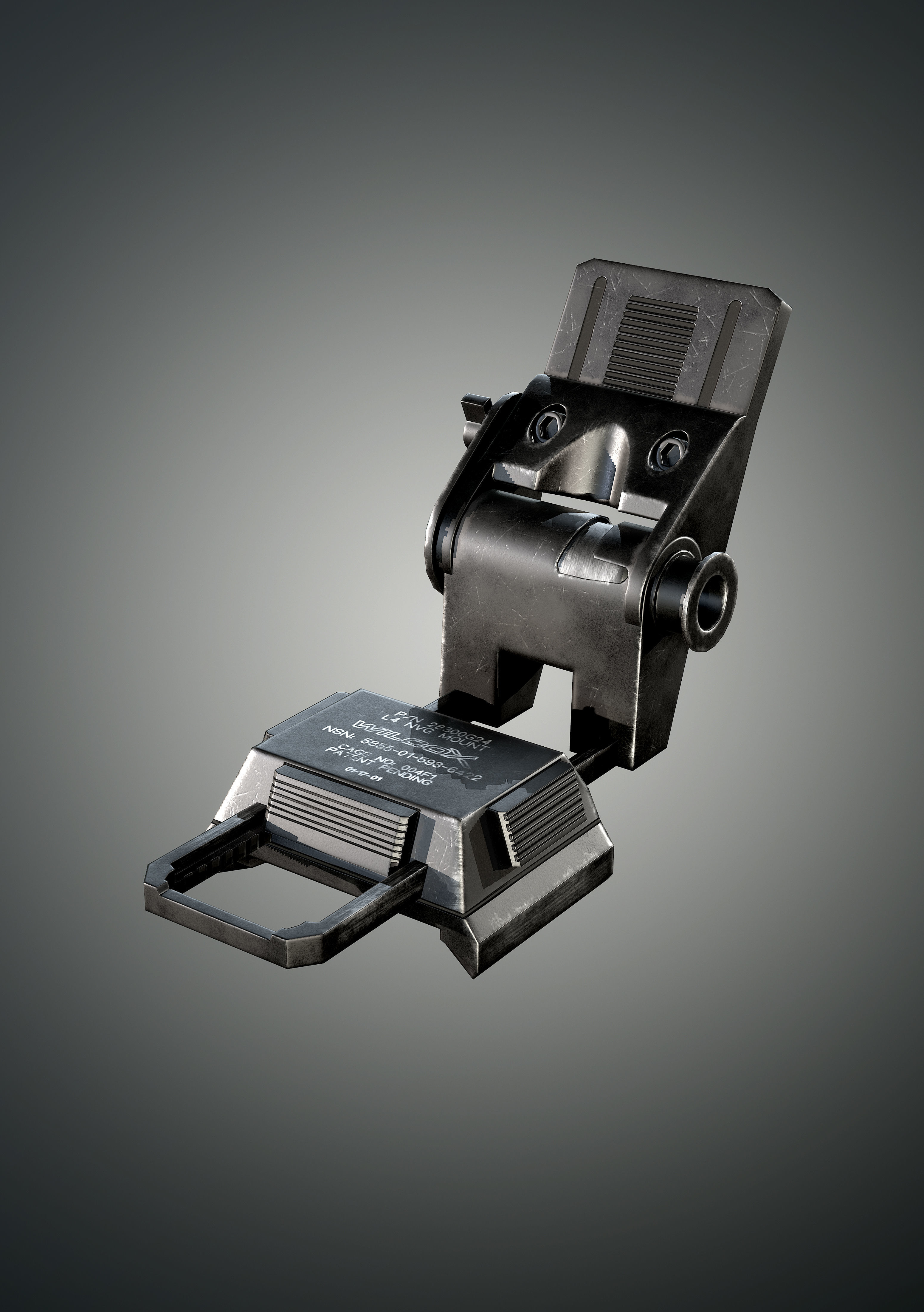 TIG-7 Thermal goggles Low-poly 3D model_6