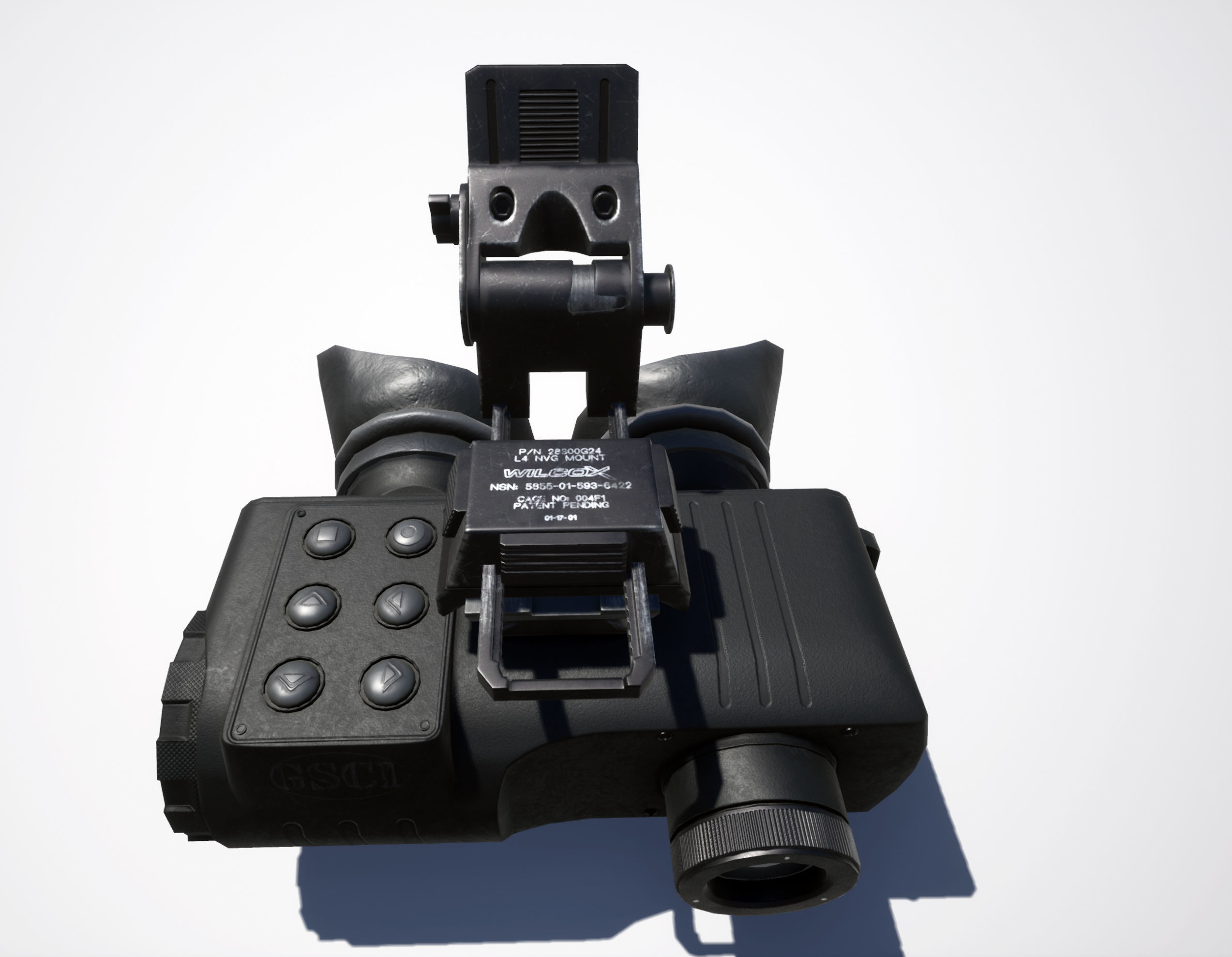 TIG-7 Thermal goggles Low-poly 3D model_13