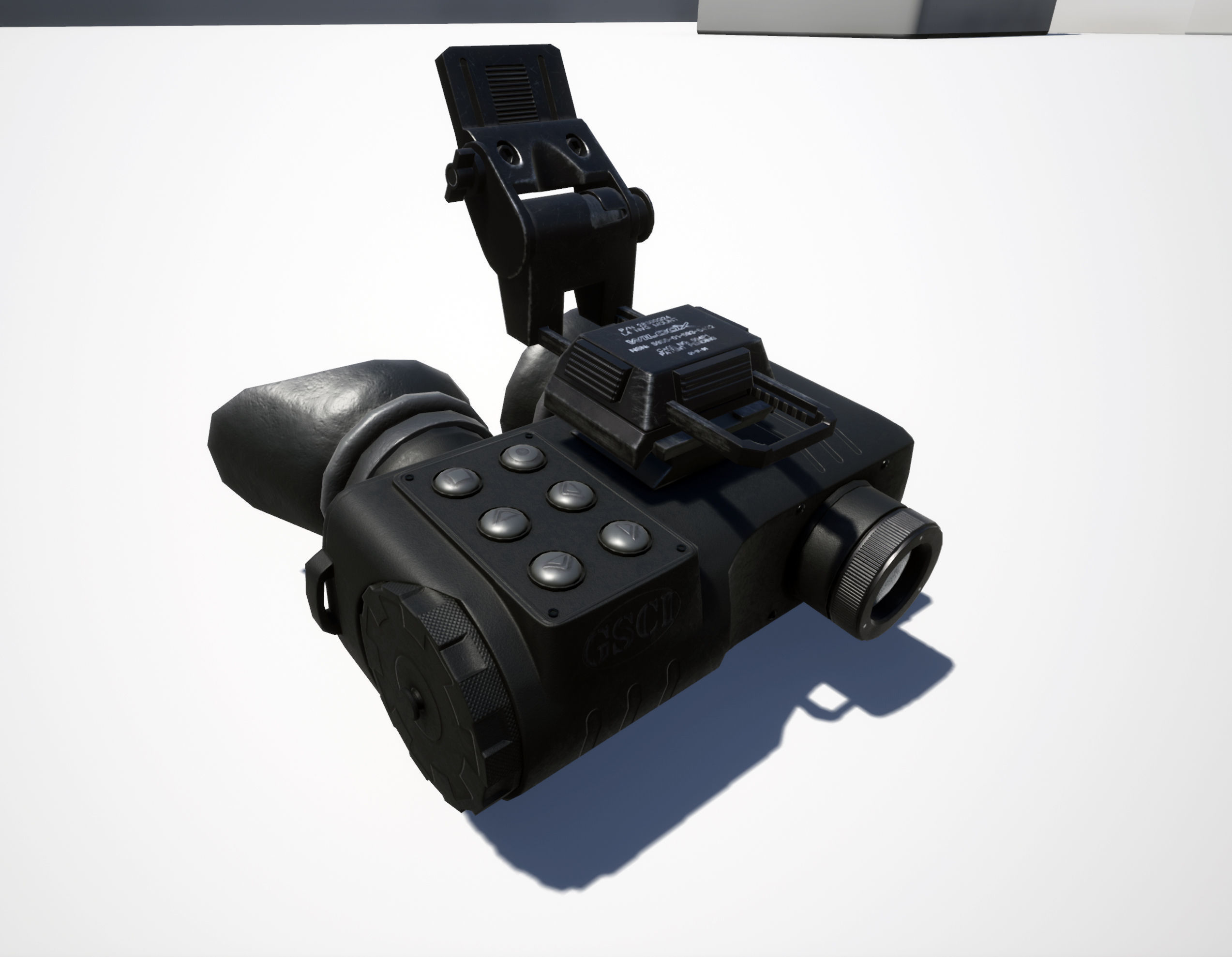 TIG-7 Thermal goggles Low-poly 3D model_12