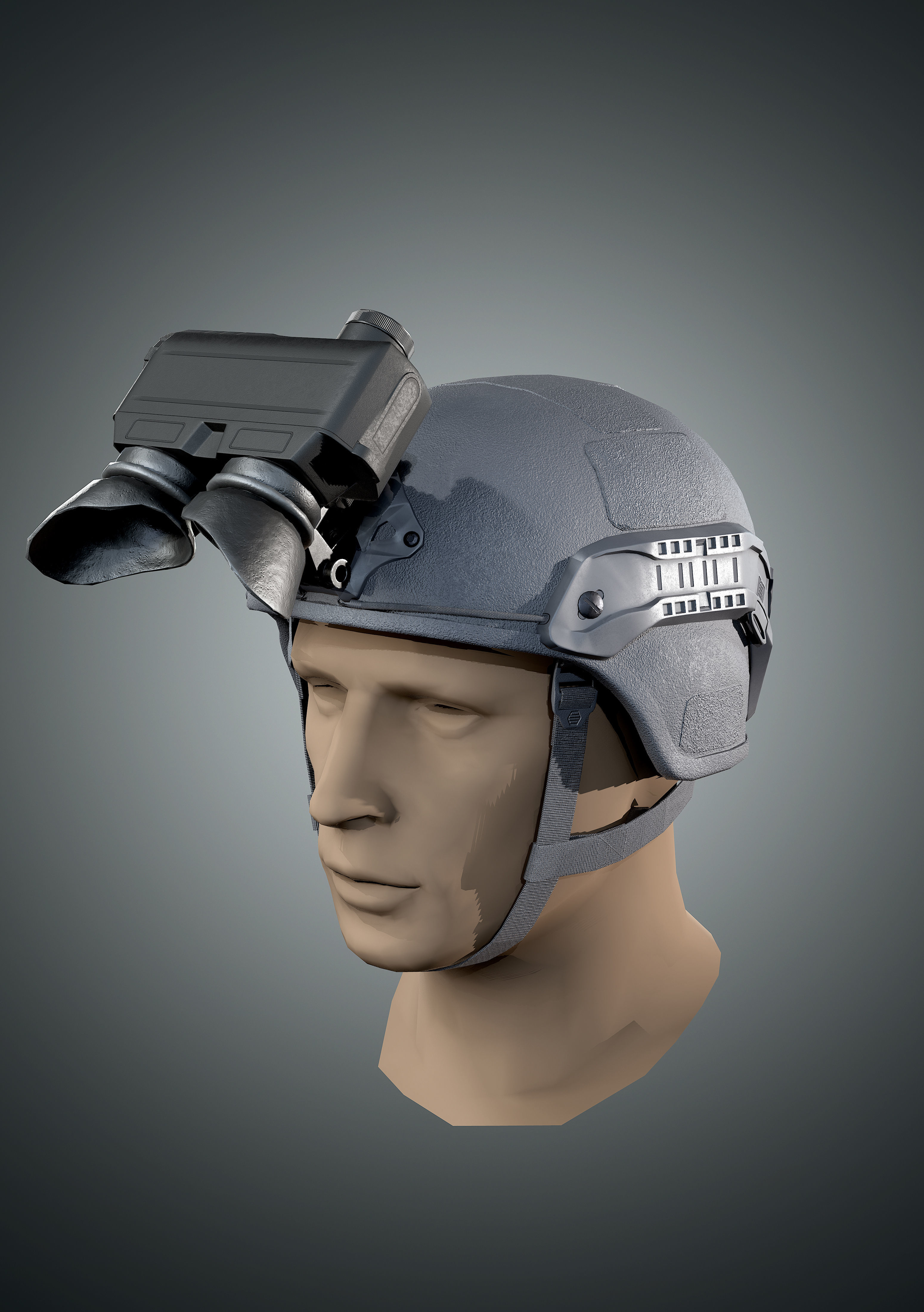 TIG-7 Thermal goggles Low-poly 3D model_10