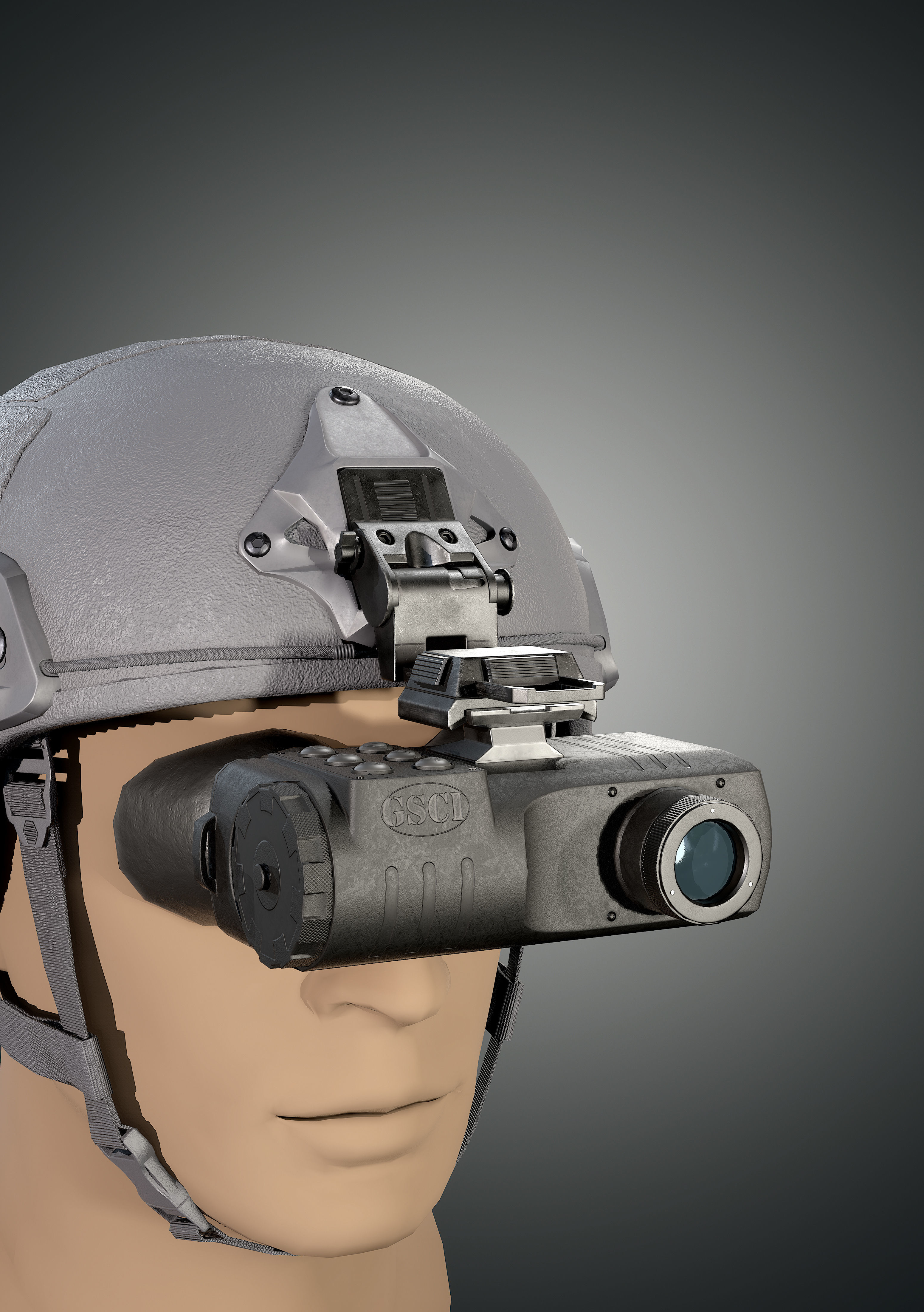 TIG-7 Thermal goggles Low-poly 3D model_3