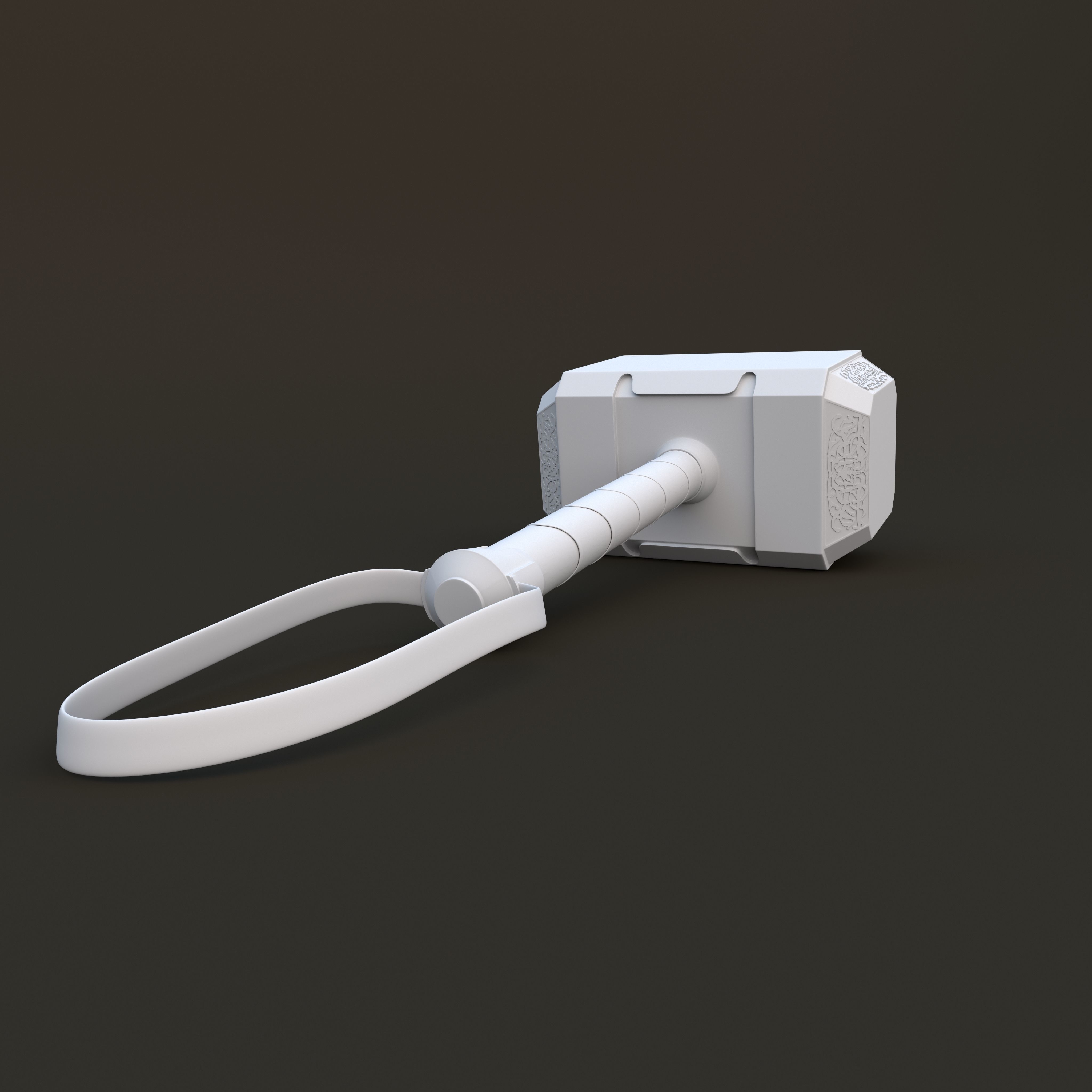 Thor hammer  3D model_1
