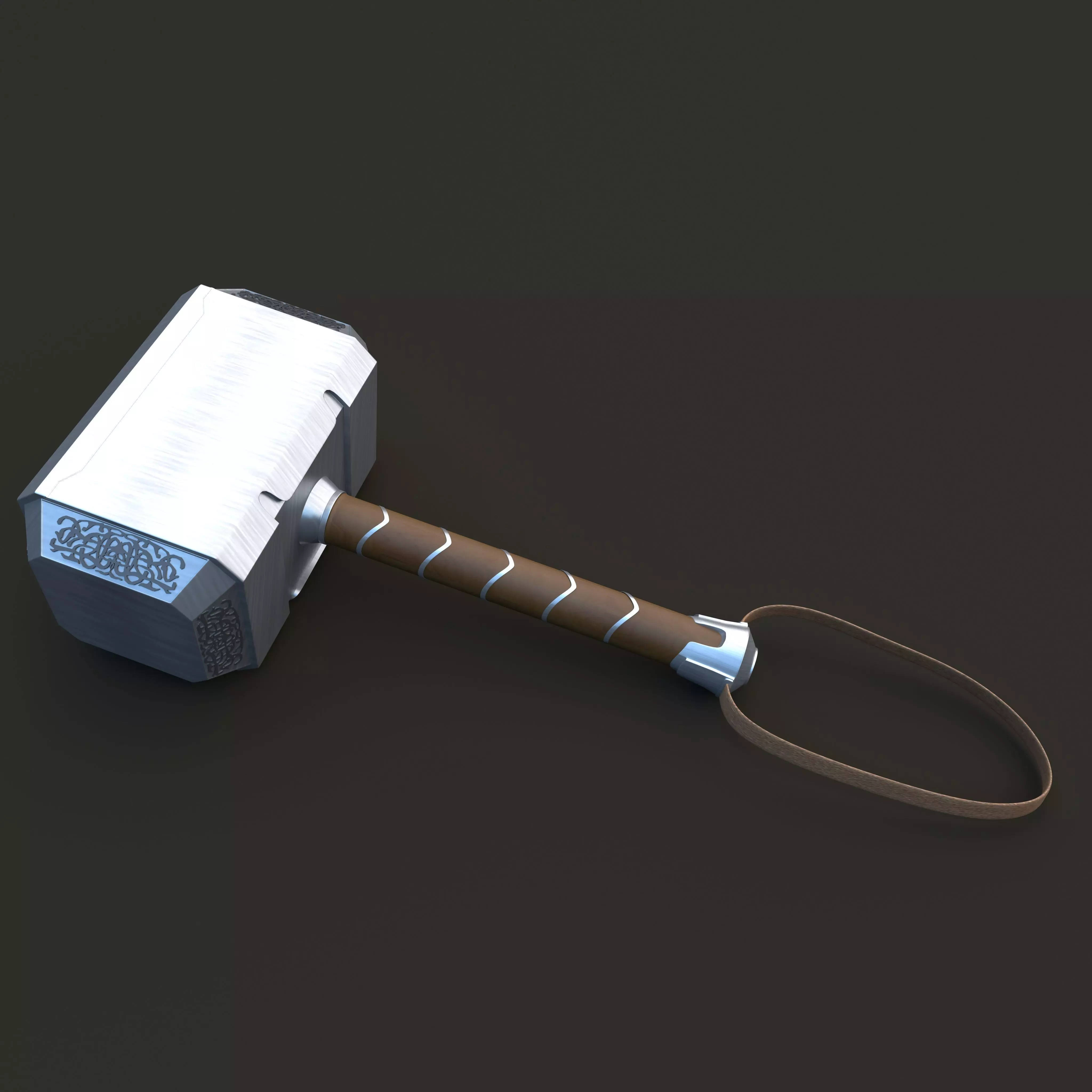Thor hammer  3D model_0