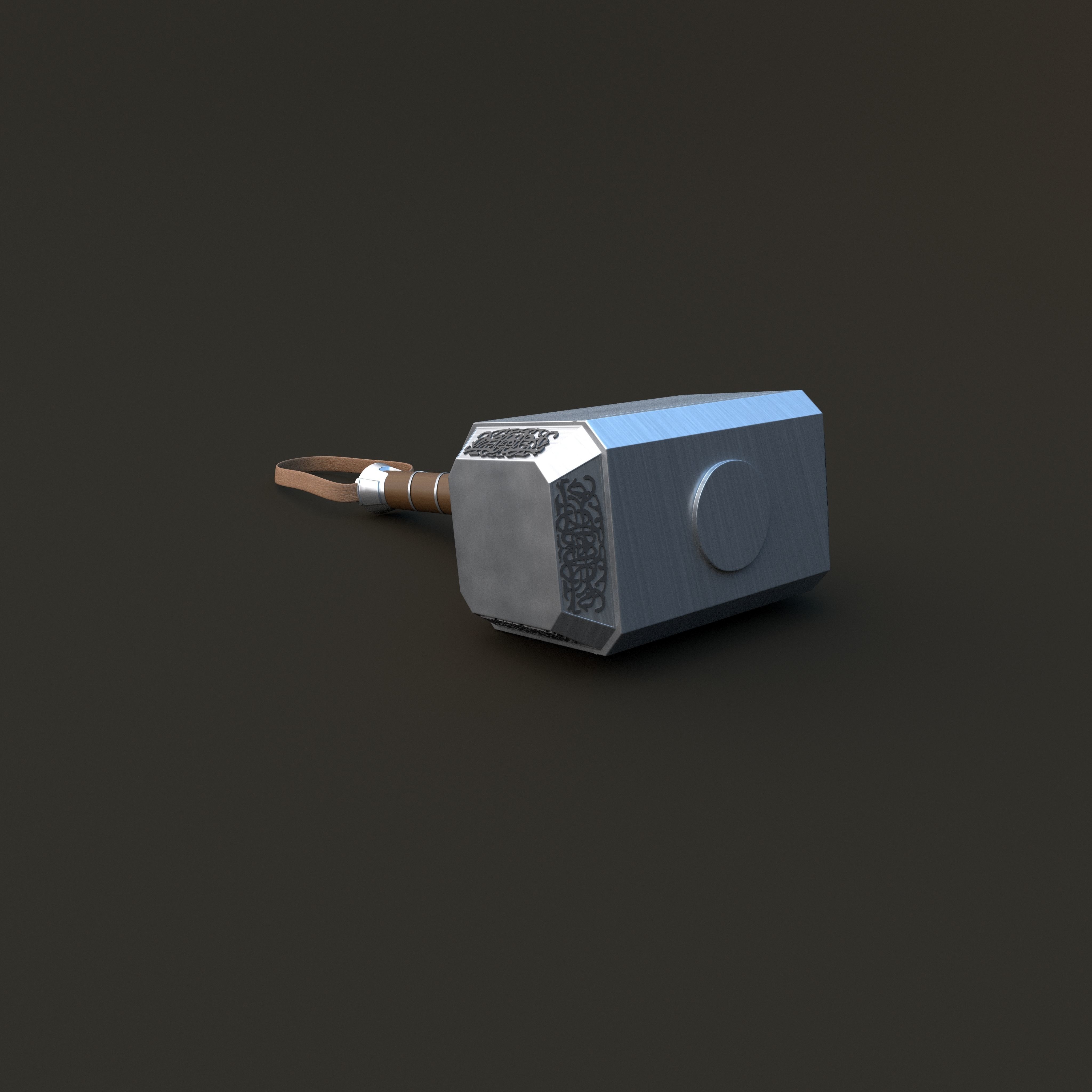 Thor hammer  3D model_5