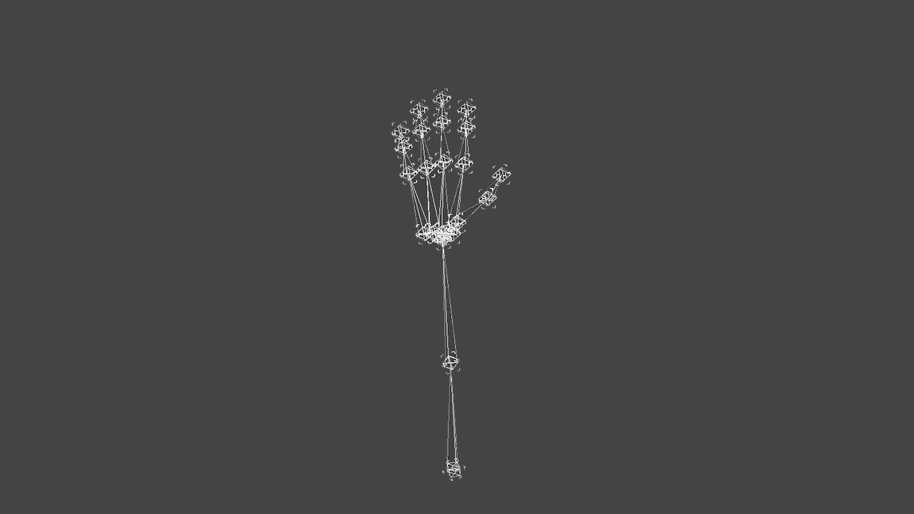 HAND-013 Right Hand Low-poly 3D model_5