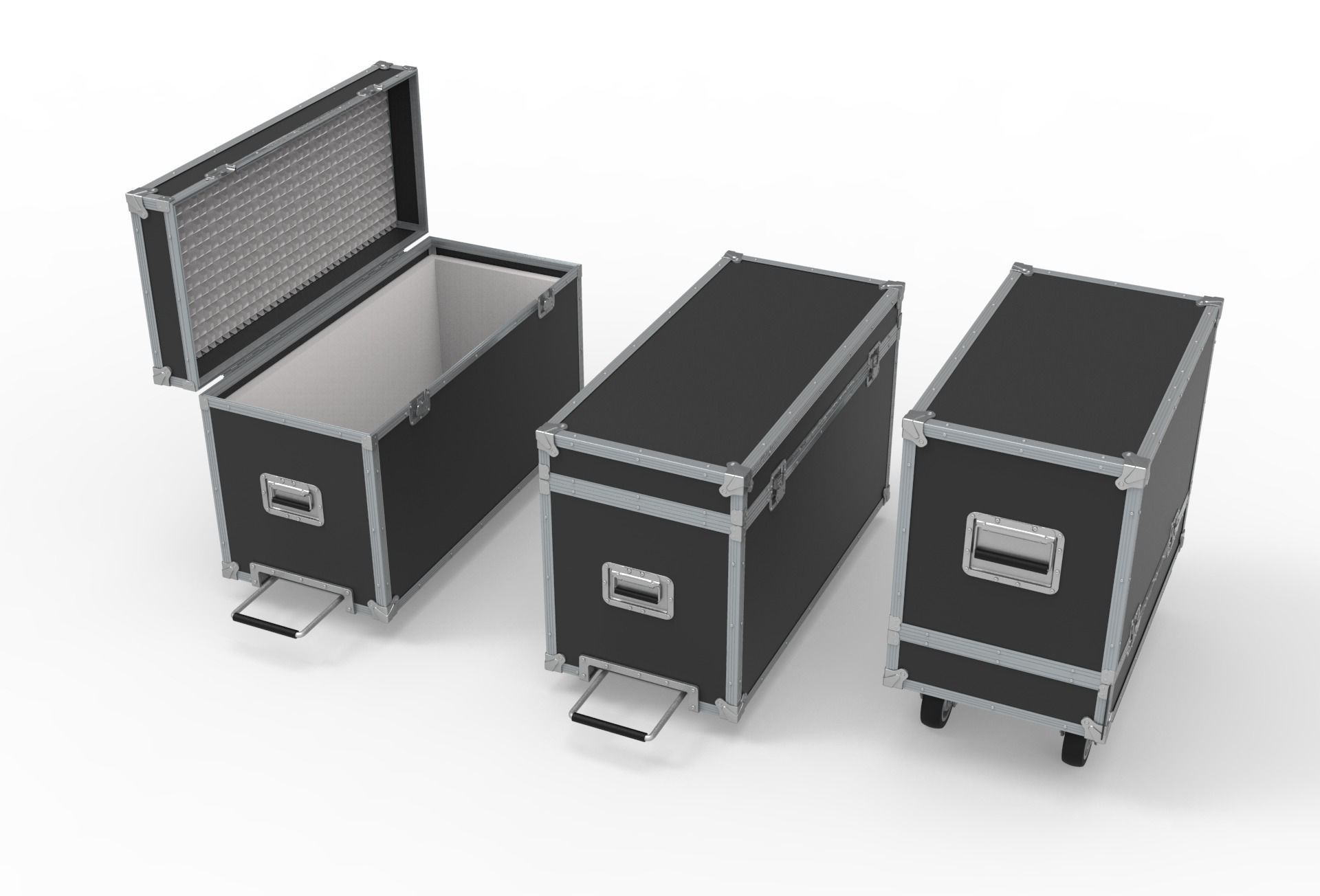 Flightcase Lighting Case 3D model_3