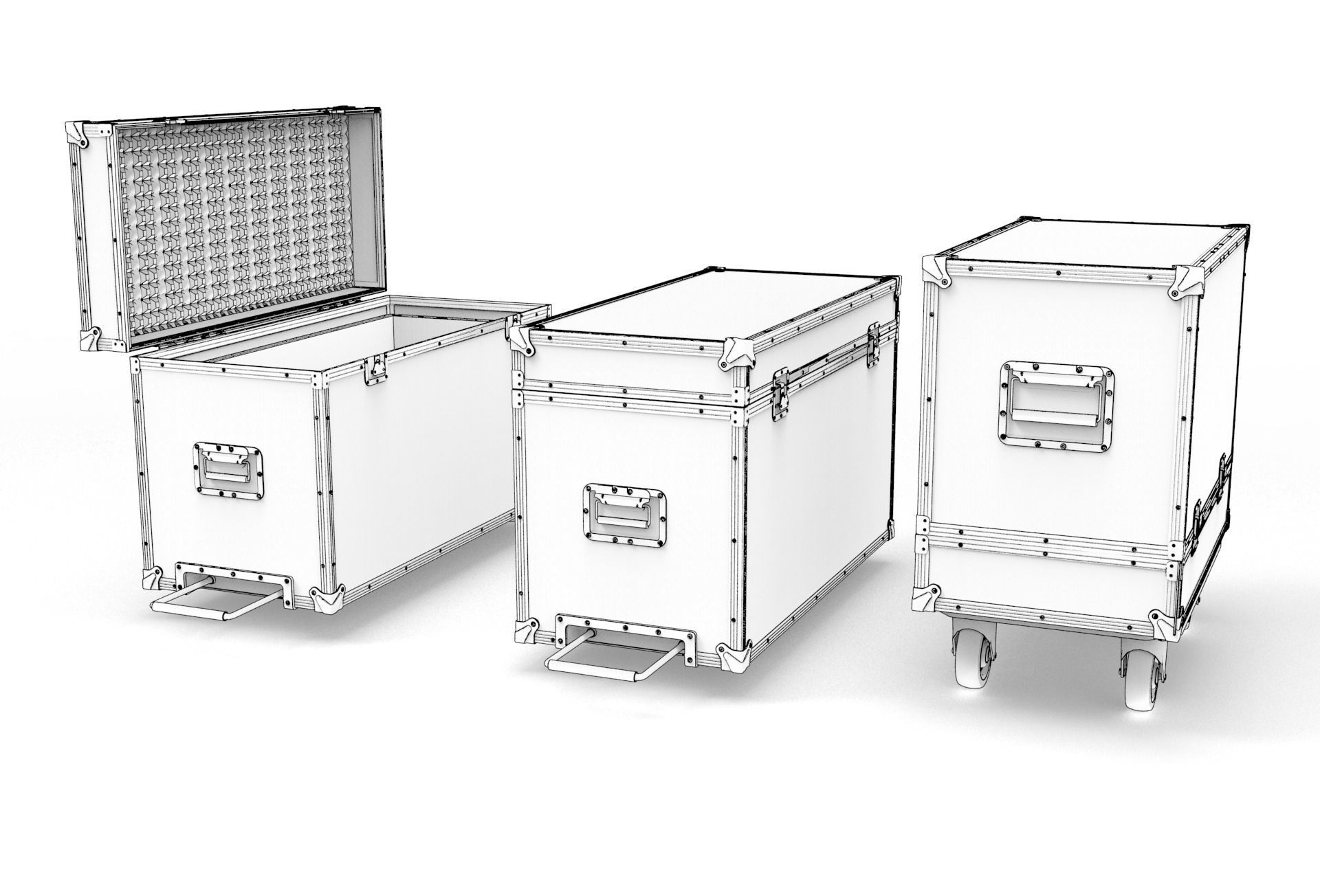Flightcase Lighting Case 3D model_6