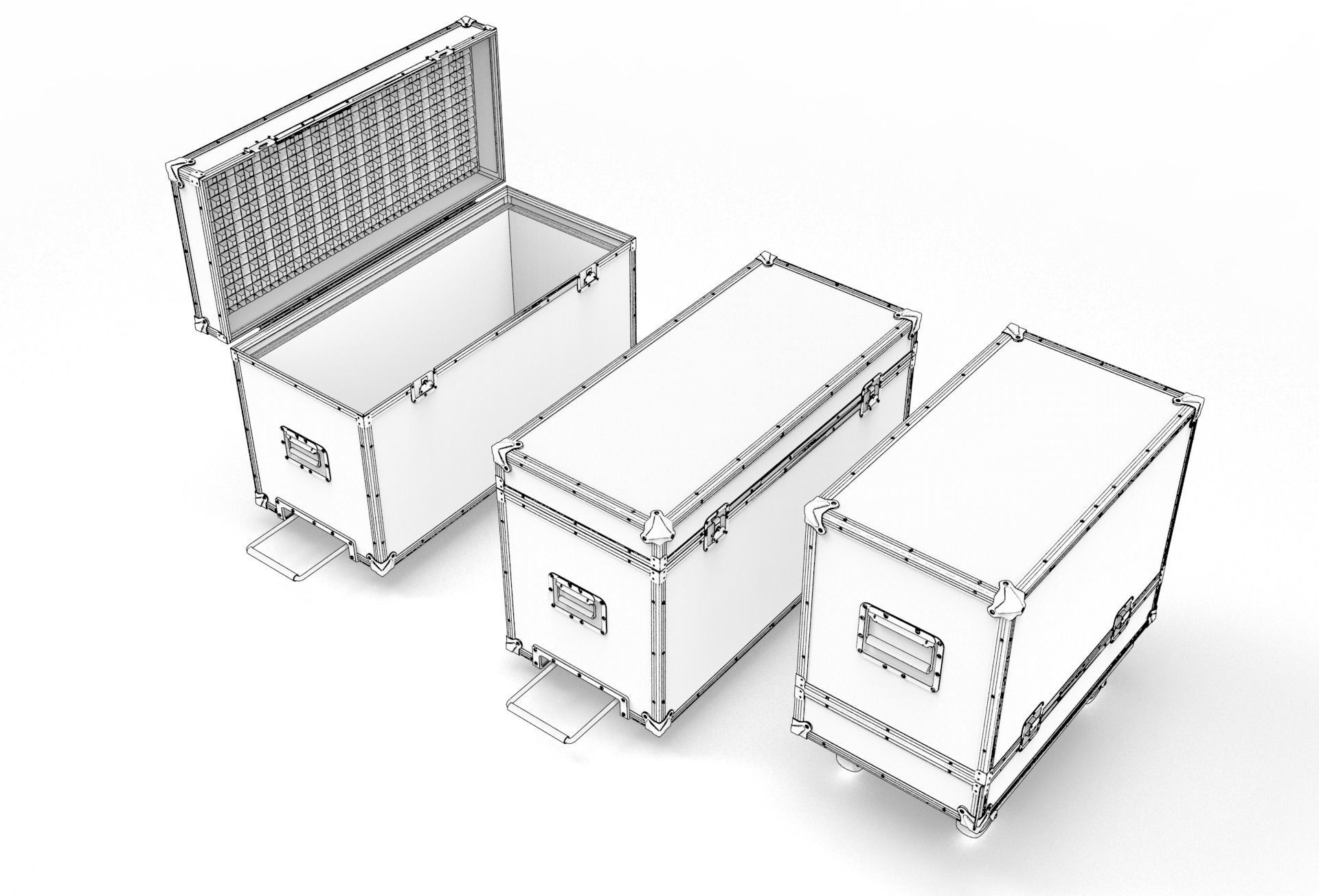 Flightcase Lighting Case 3D model_22