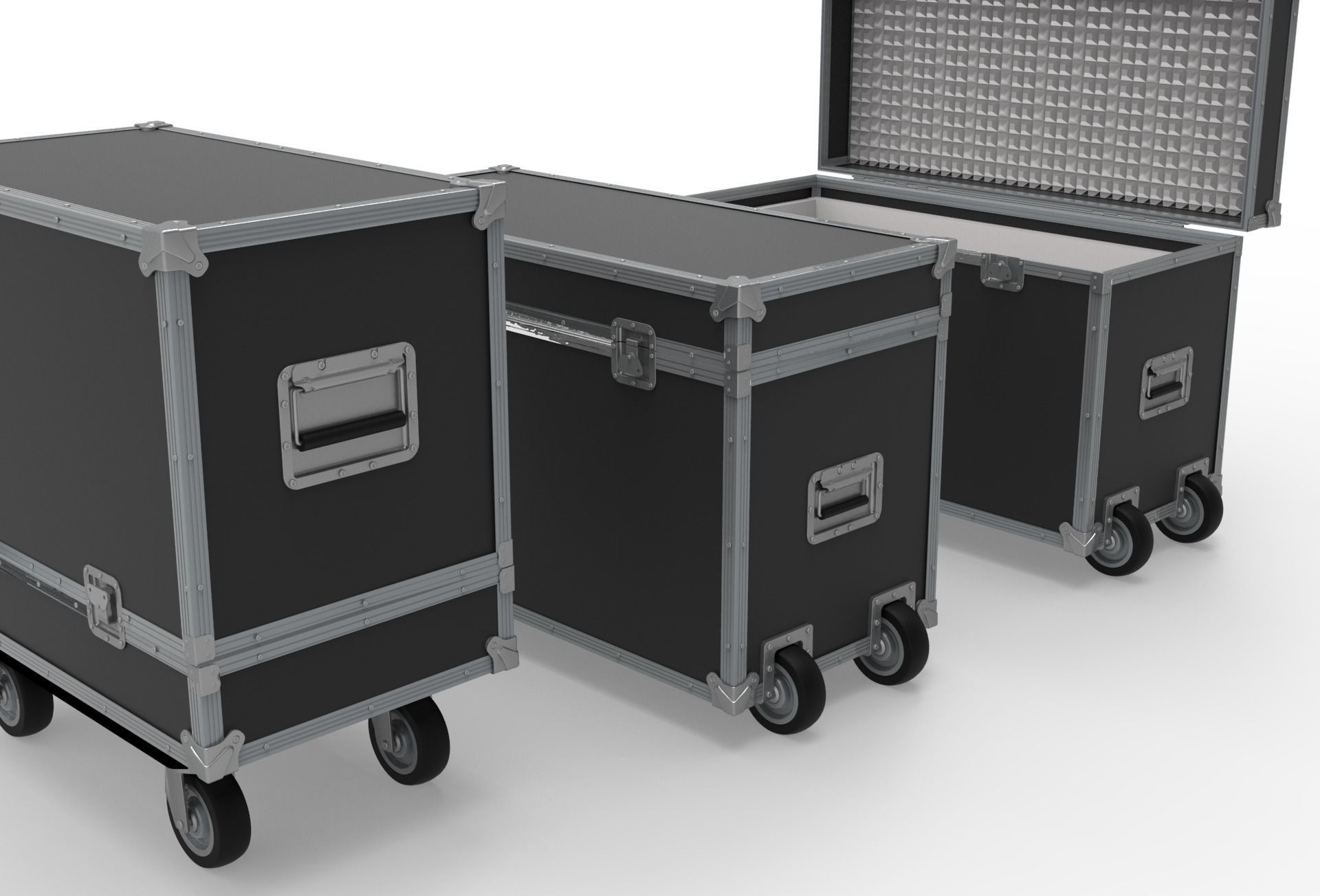 Flightcase Lighting Case 3D model_1