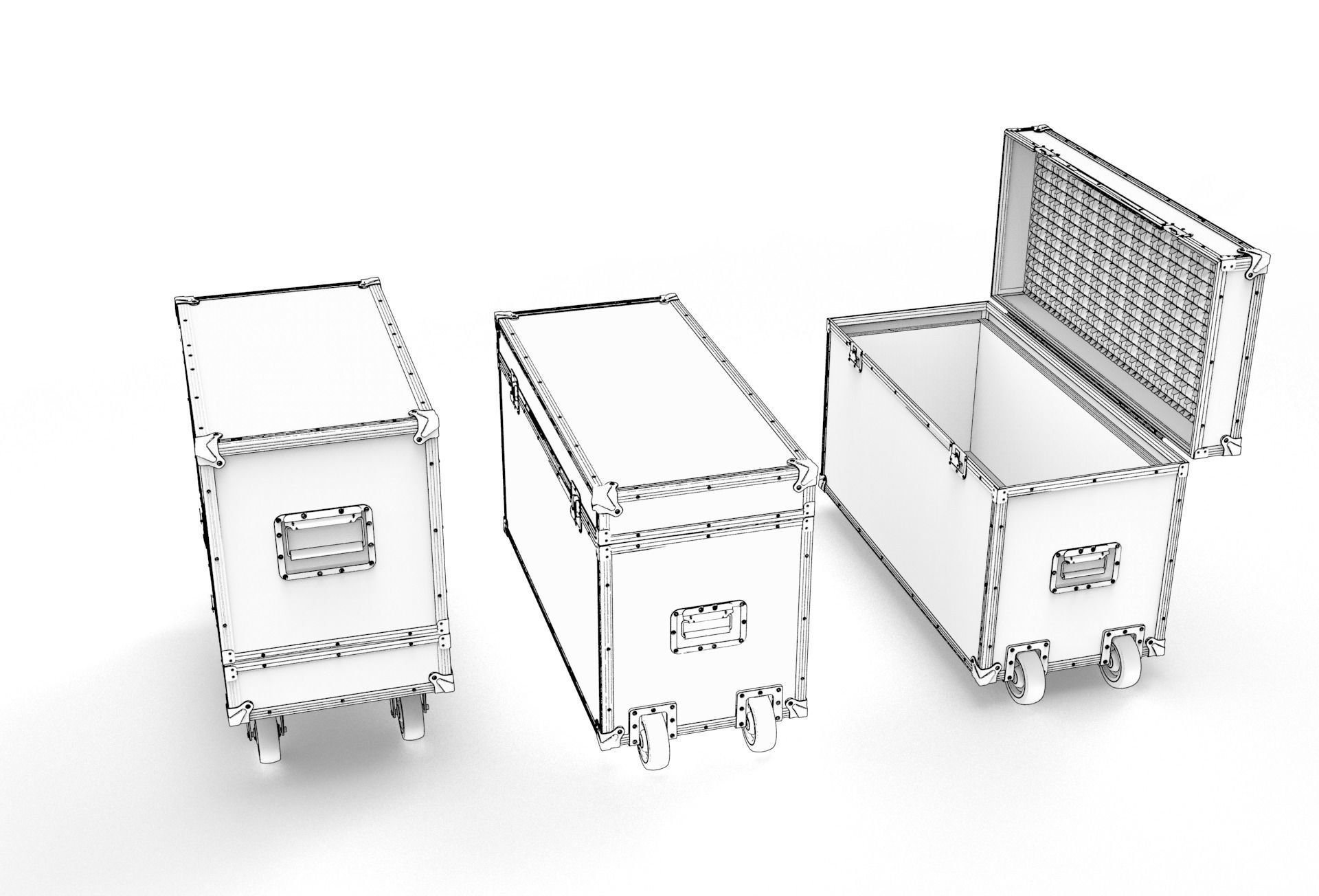 Flightcase Lighting Case 3D model_18
