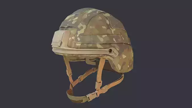 The Virtus Helmet  Low-poly 3D model