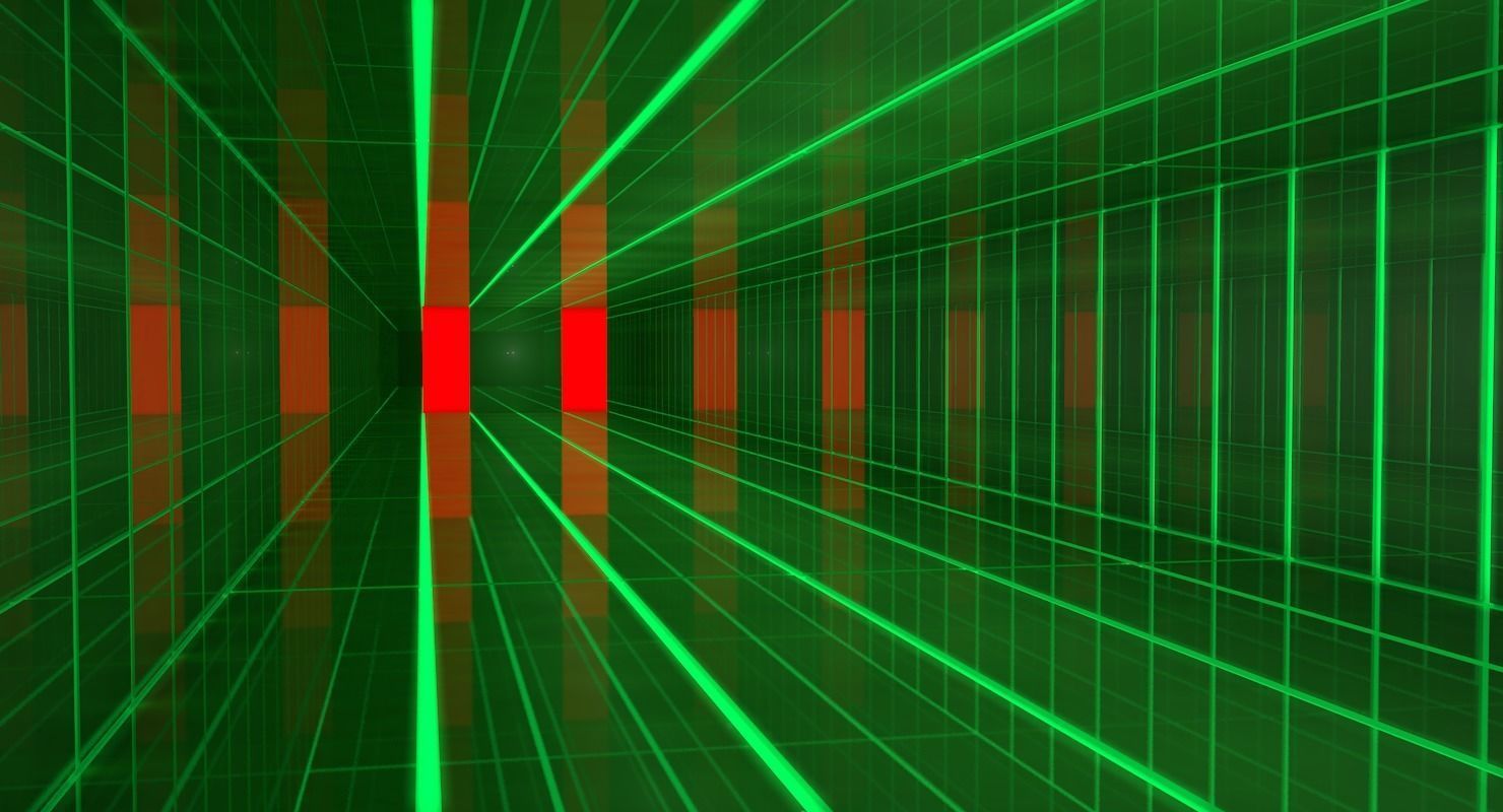 Sci Fi Corridor  Low-poly 3D model_1