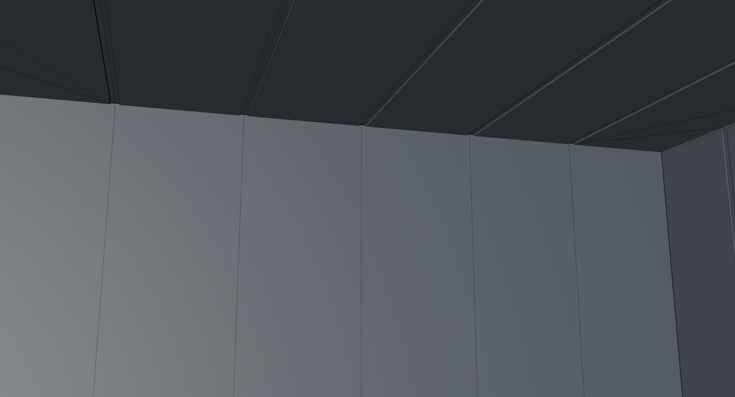 Sci Fi Corridor  Low-poly 3D model_8