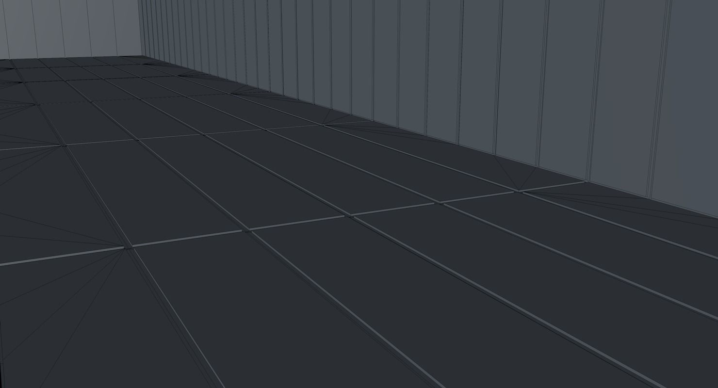 Sci Fi Corridor  Low-poly 3D model_4