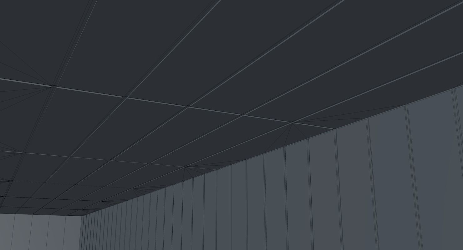 Sci Fi Corridor  Low-poly 3D model_6