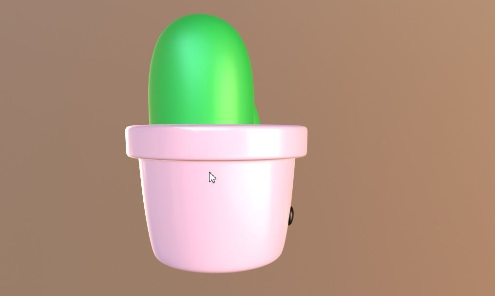 Cute Desk Cactus 3D print model_16