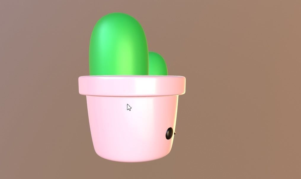 Cute Desk Cactus 3D print model_18
