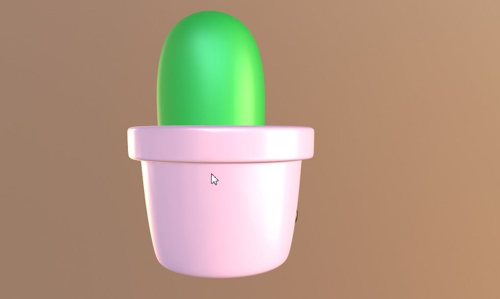 Cute Desk Cactus 3D print model_15