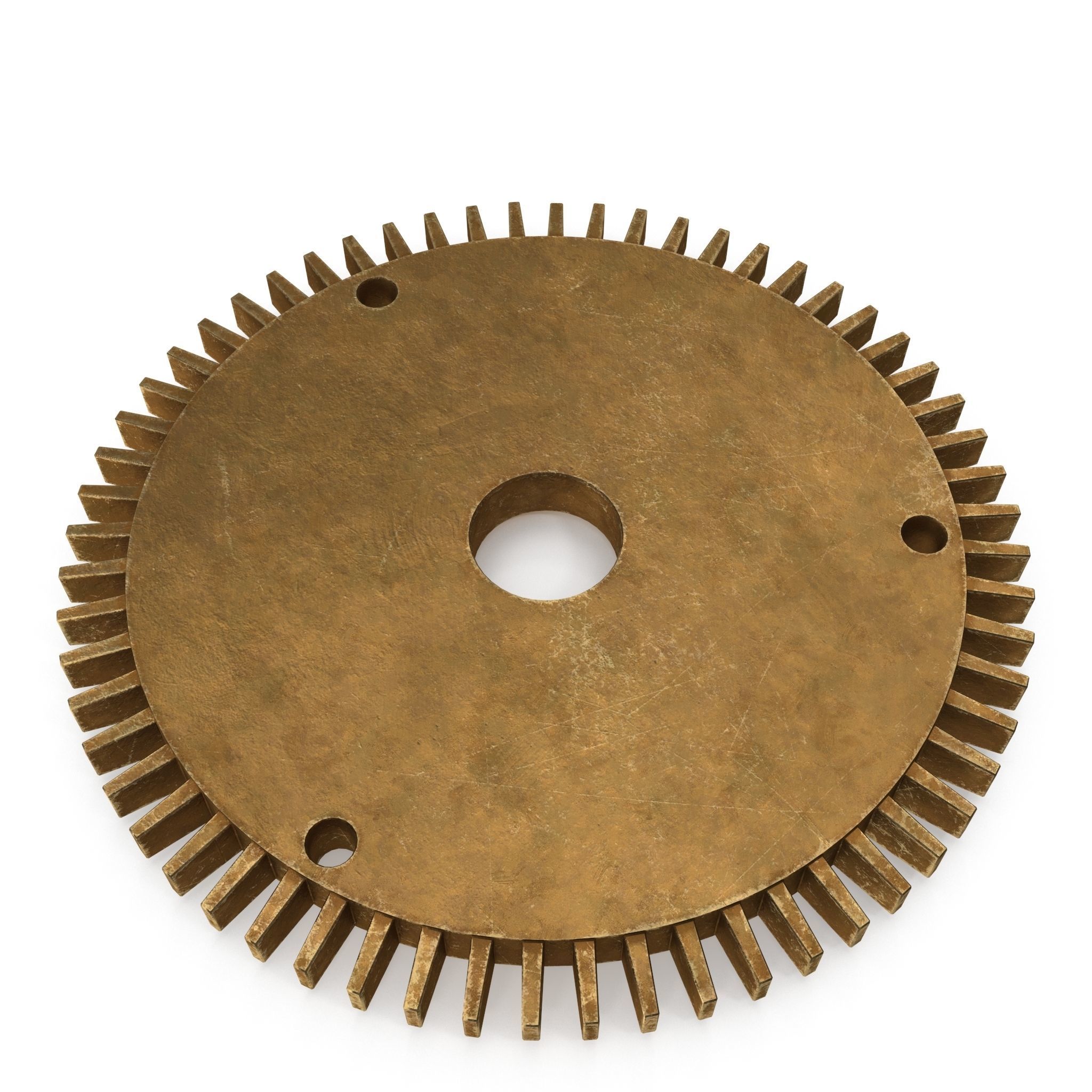 Assortment of 21 brass Cogs 3D model_22