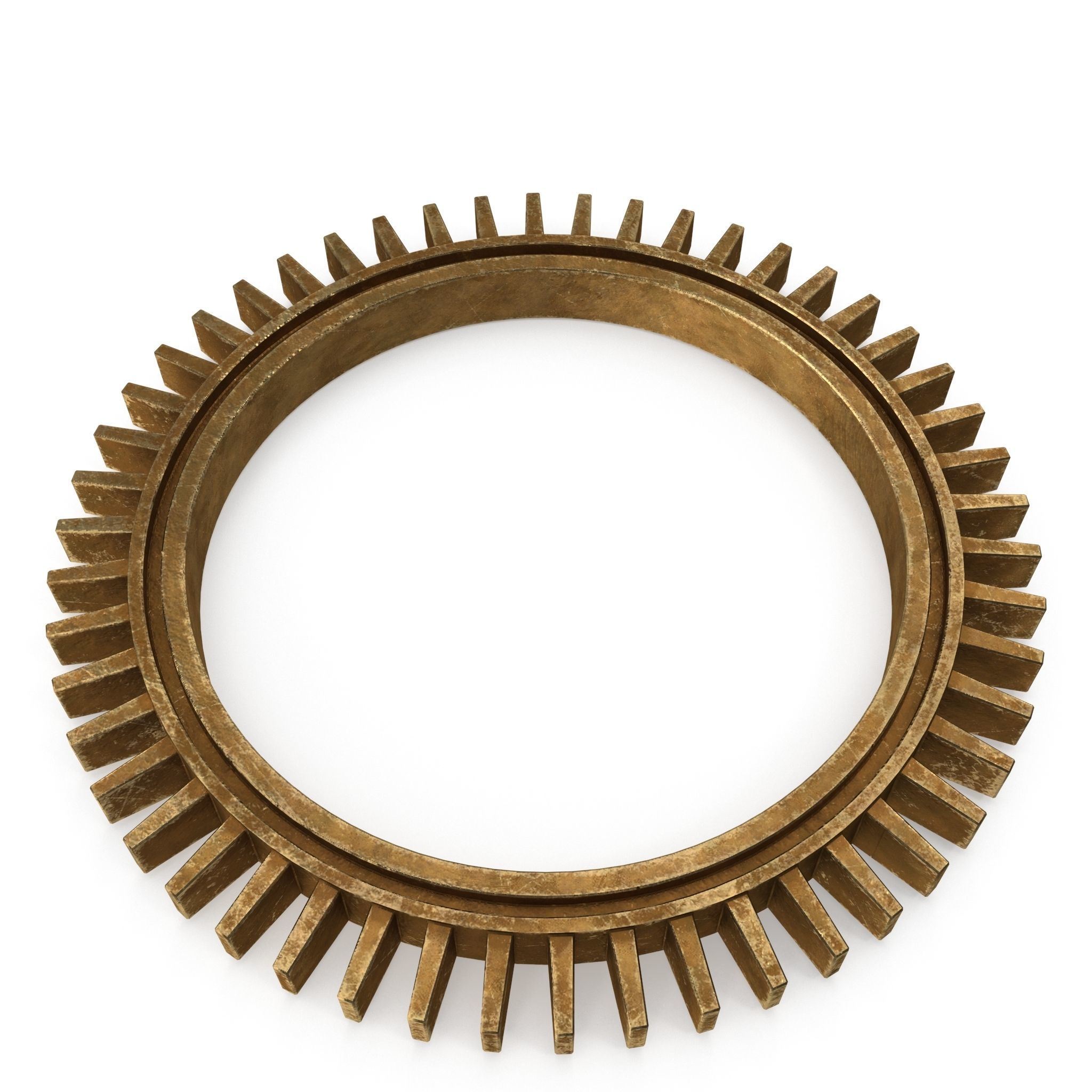 Assortment of 21 brass Cogs 3D model_18