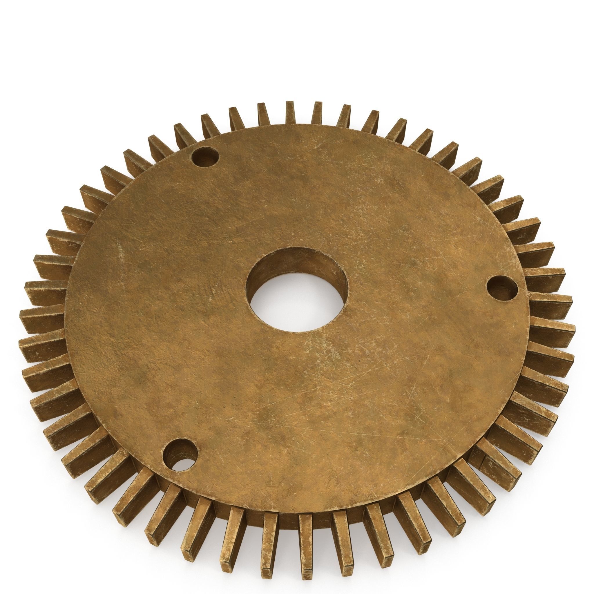 Assortment of 21 brass Cogs 3D model_19