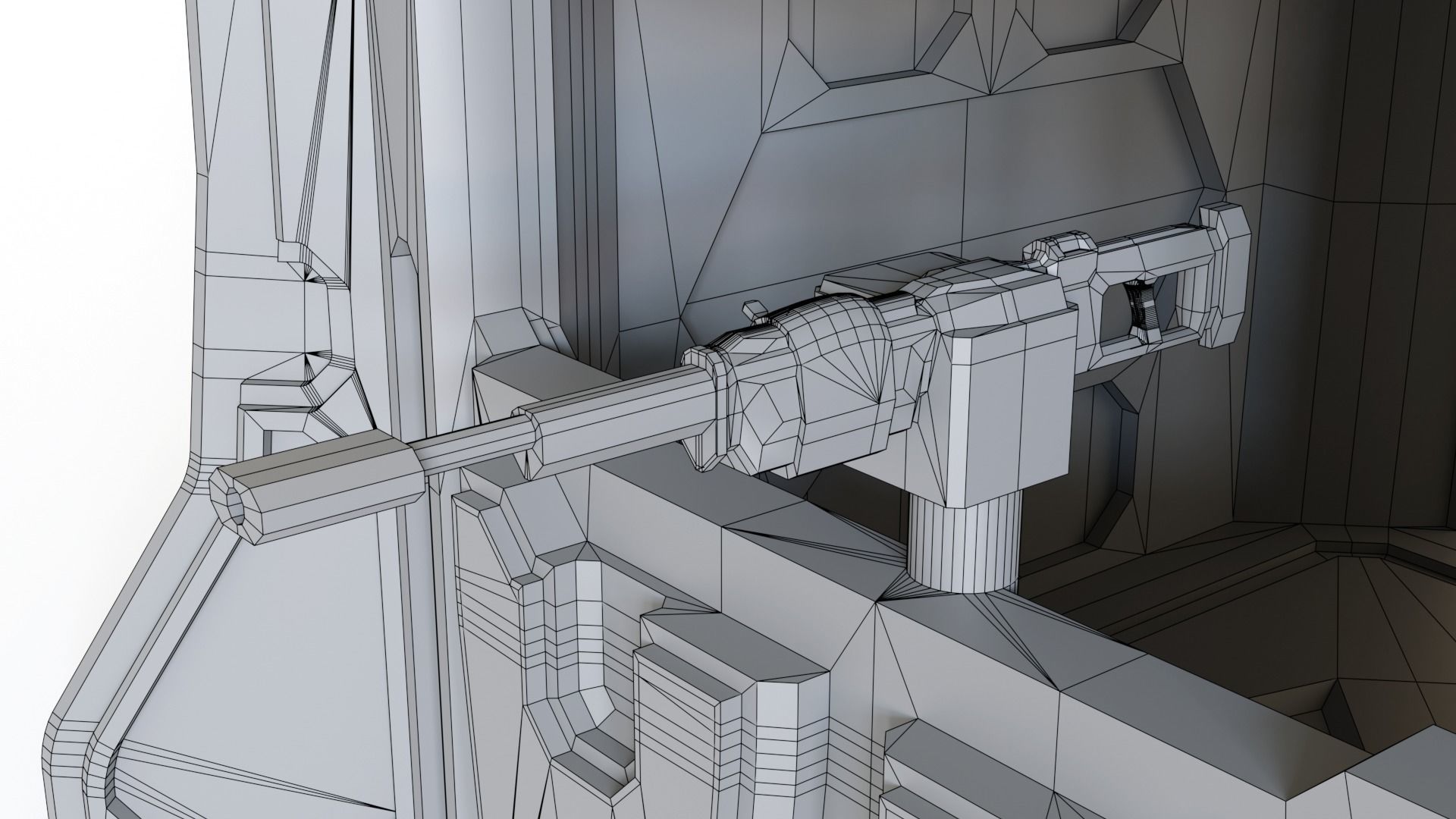 Sci fi Pillbox for tabletop scenery 3D print model_10