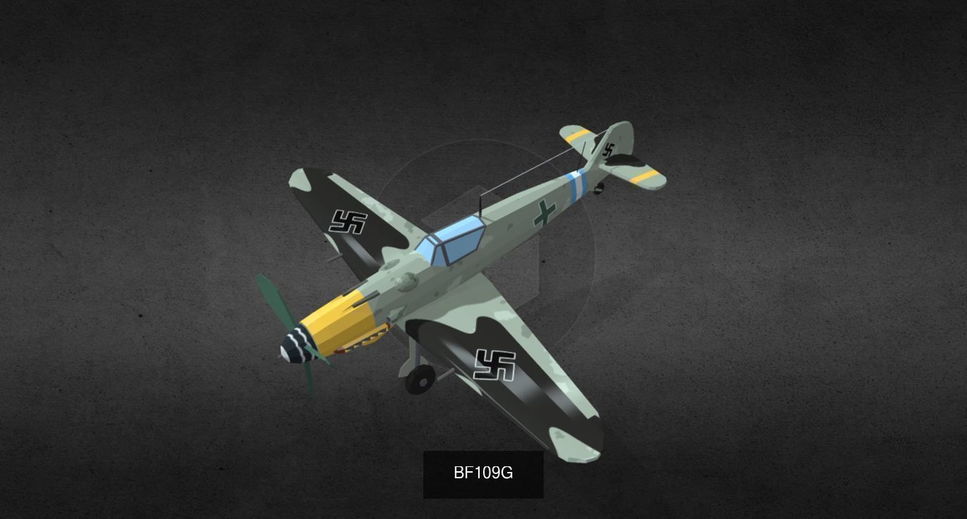 fighter luftwaffe bf 3D Model Collection_5