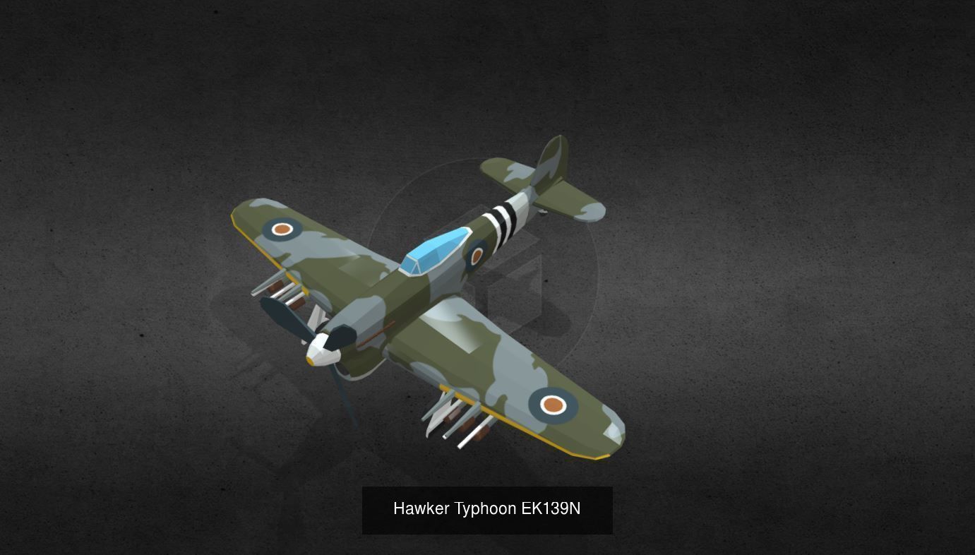 fighter luftwaffe bf 3D Model Collection_8