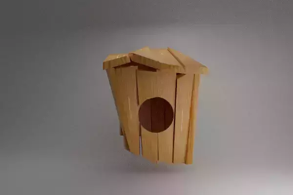 Wooden Bird House