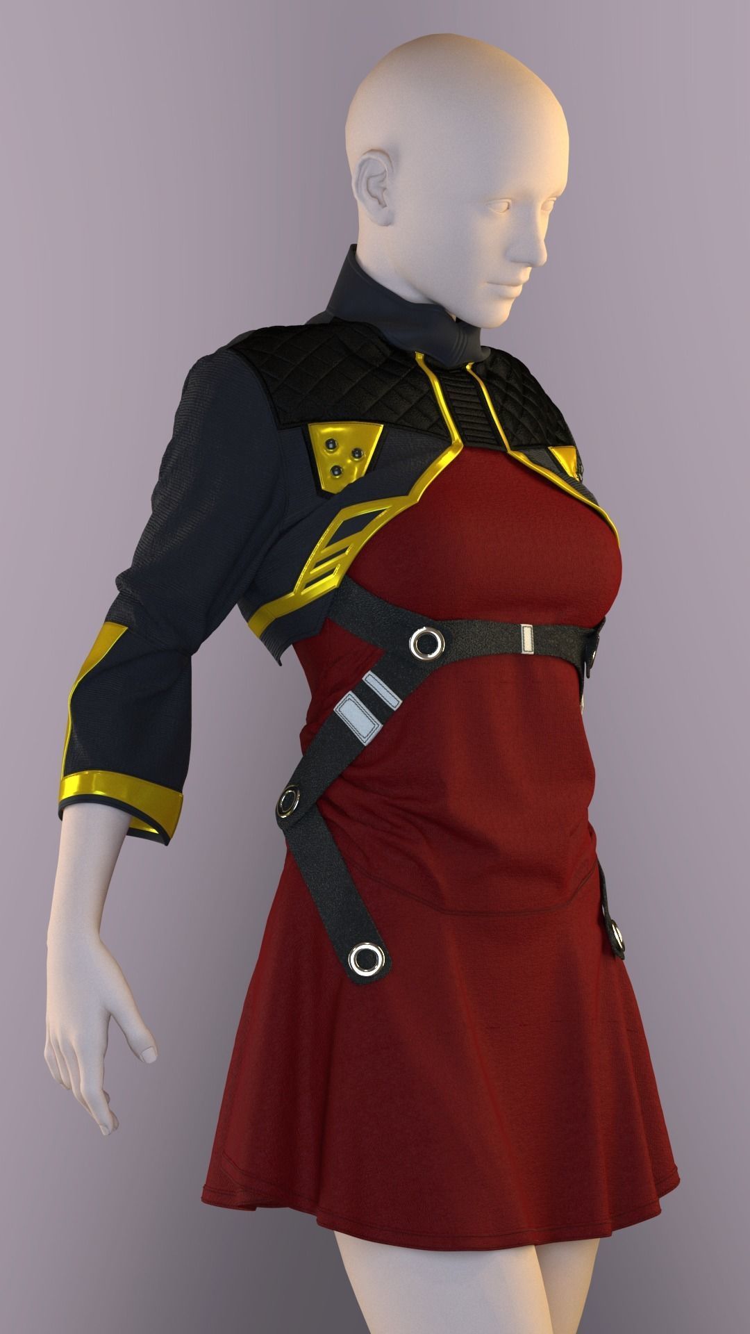 Si-Fi Future Clothes - 41 Marvelous Designer and Clo3D 3D model_2