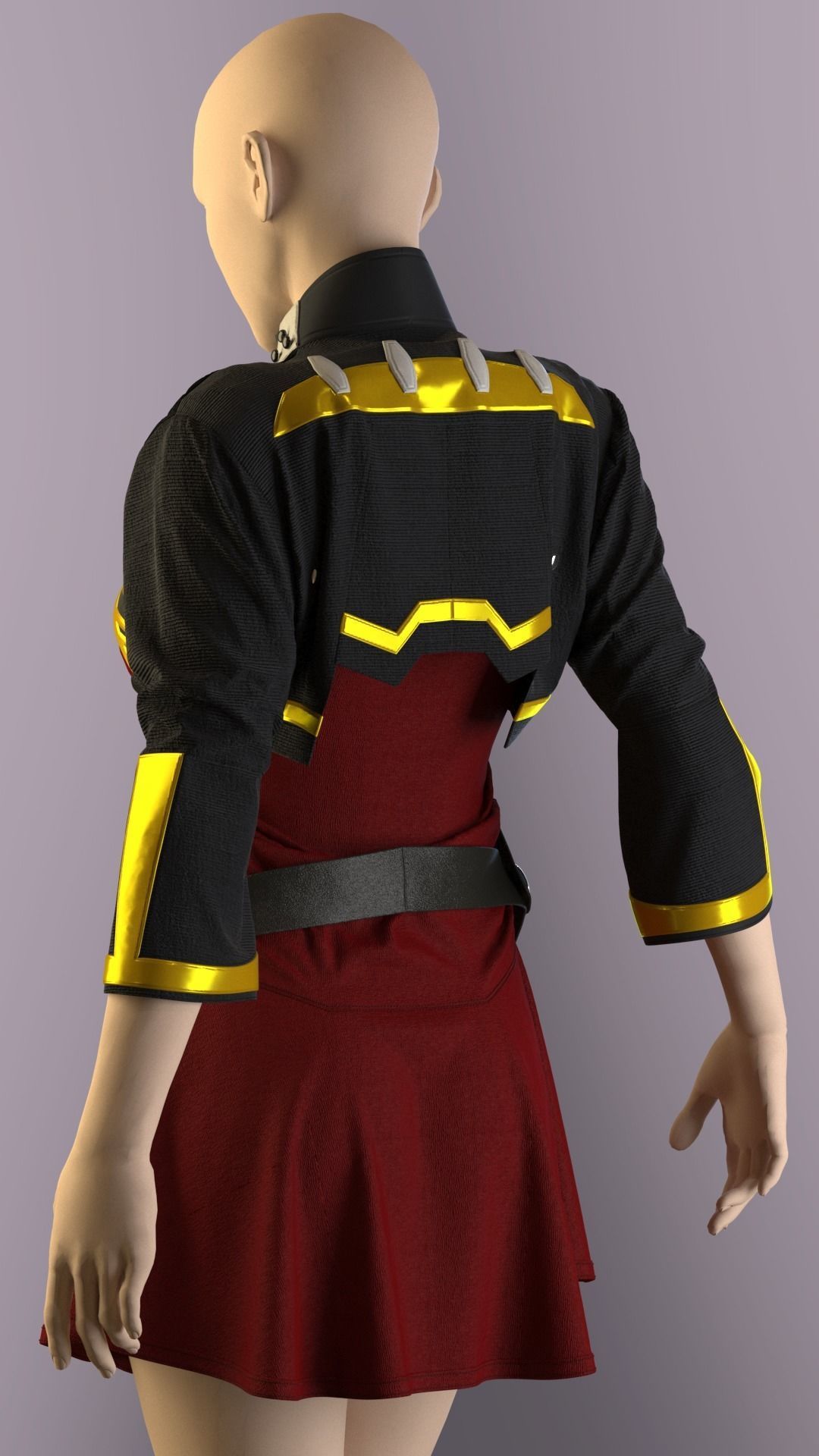 Si-Fi Future Clothes - 41 Marvelous Designer and Clo3D 3D model_1