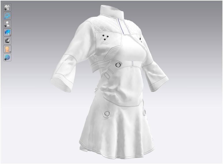 Si-Fi Future Clothes - 41 Marvelous Designer and Clo3D 3D model_19