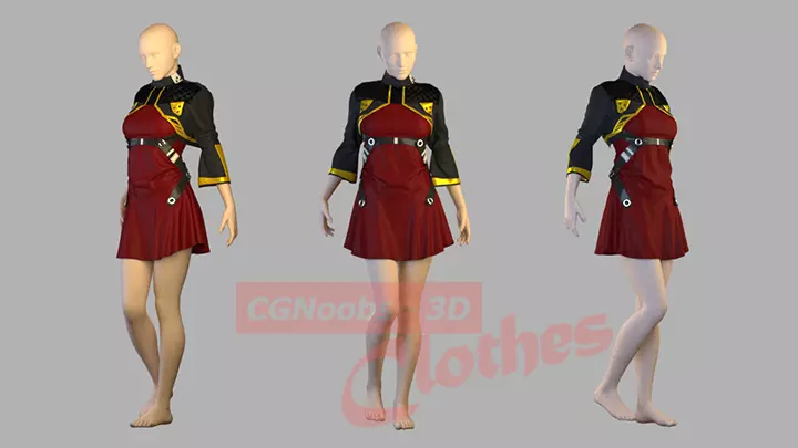 Si-Fi Future Clothes - 41 Marvelous Designer and Clo3D 3D model_0