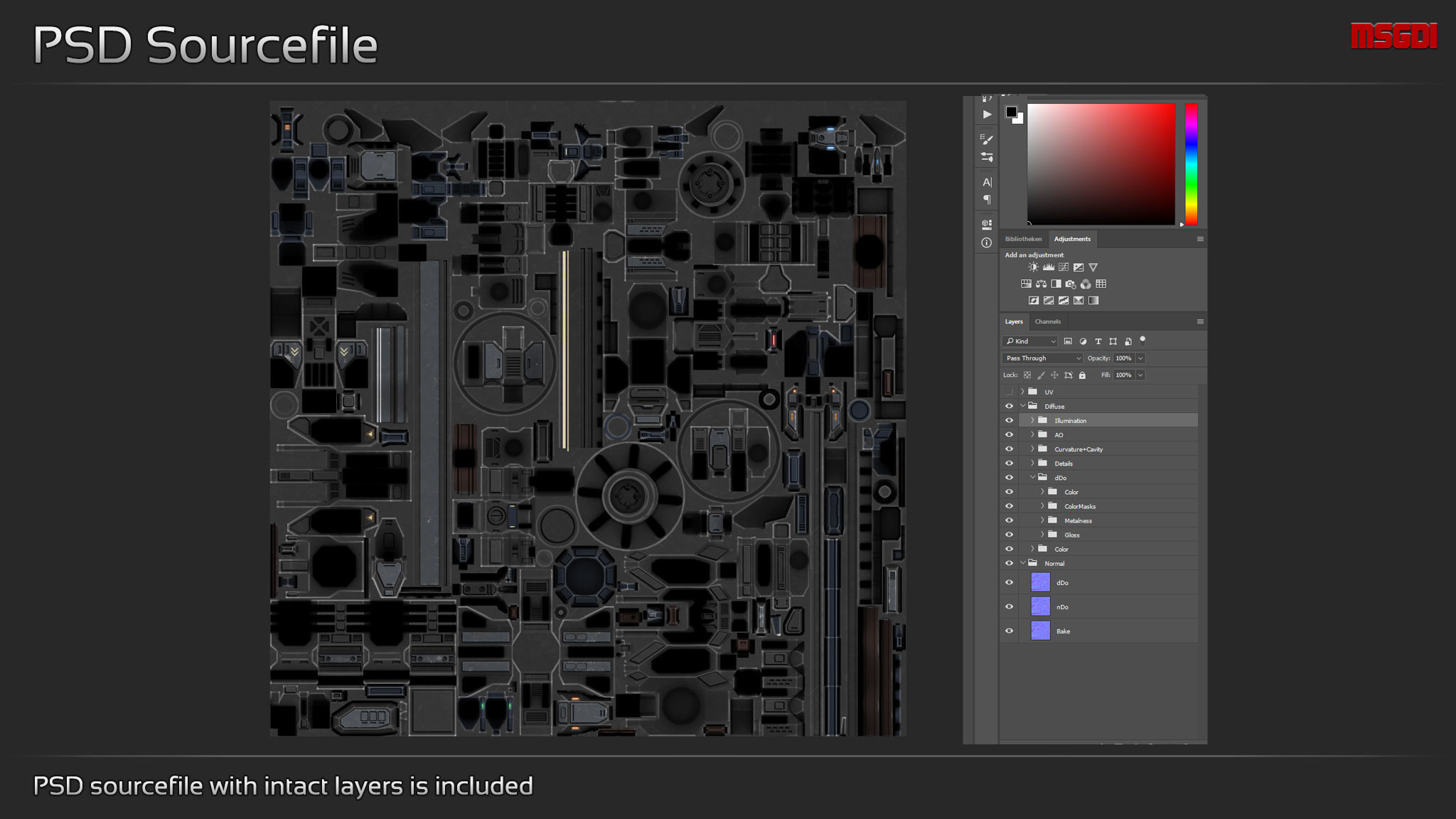 Scifi Turret Collection II Low-poly 3D model_6
