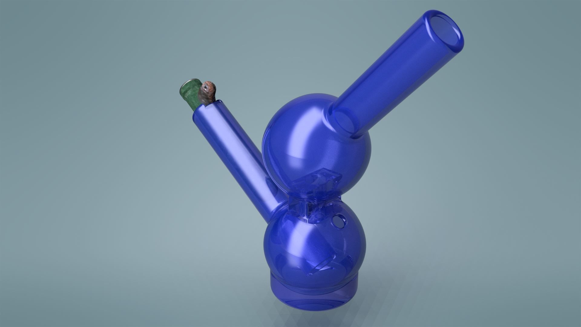 The One Hit Wonder -  Chillum to Water Pipe 3D print model_1